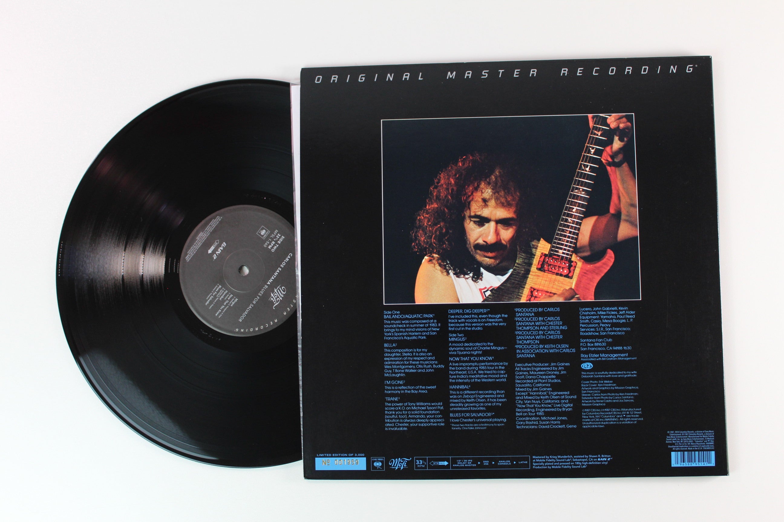 Carlos Santana - Blues For Salvador Reissue on Mobile Fidelity Sound Lab Numbered