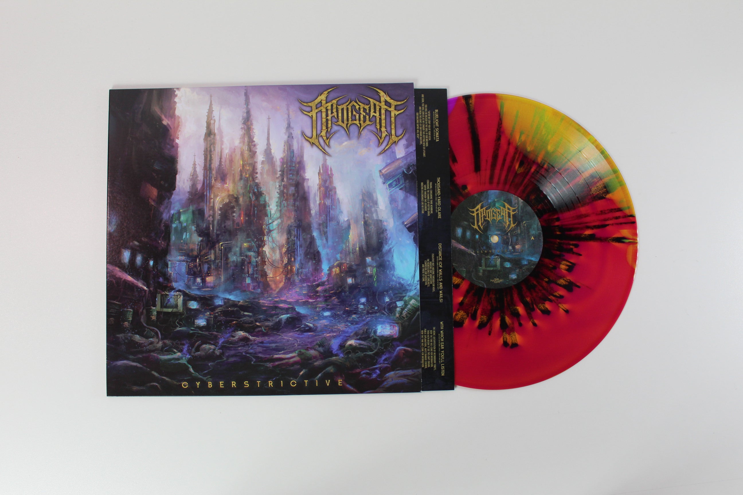 Apogean - Cyberstrictive on The Artisan Era – Purple & Yellow Merge / Black Splatter (Reborn Variant) Colored Vinyl