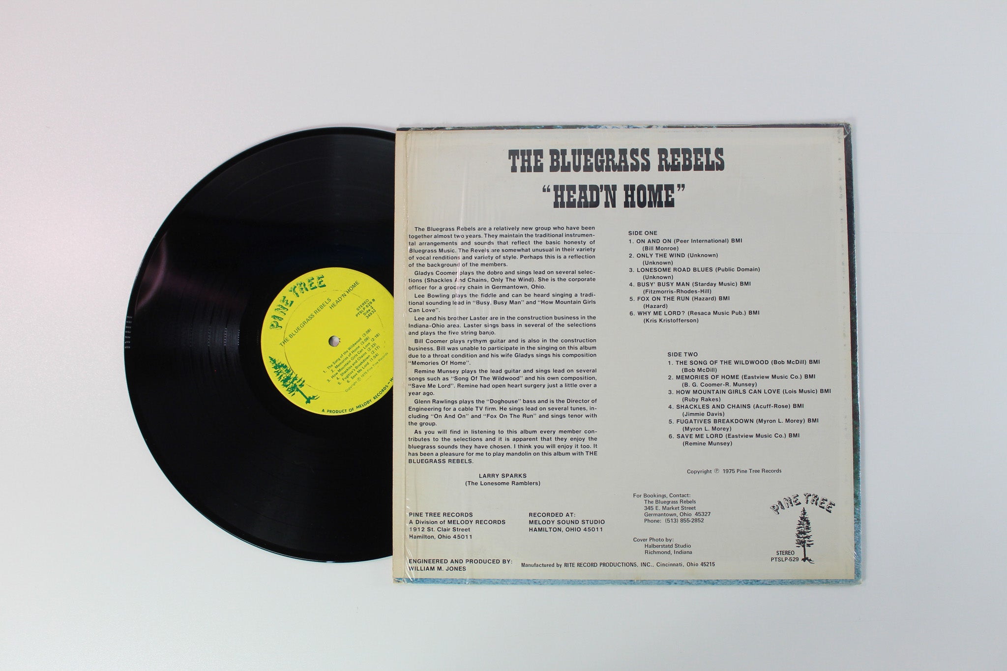 The Bluegrass Rebels - Head'n Home on Pine Tree Records
