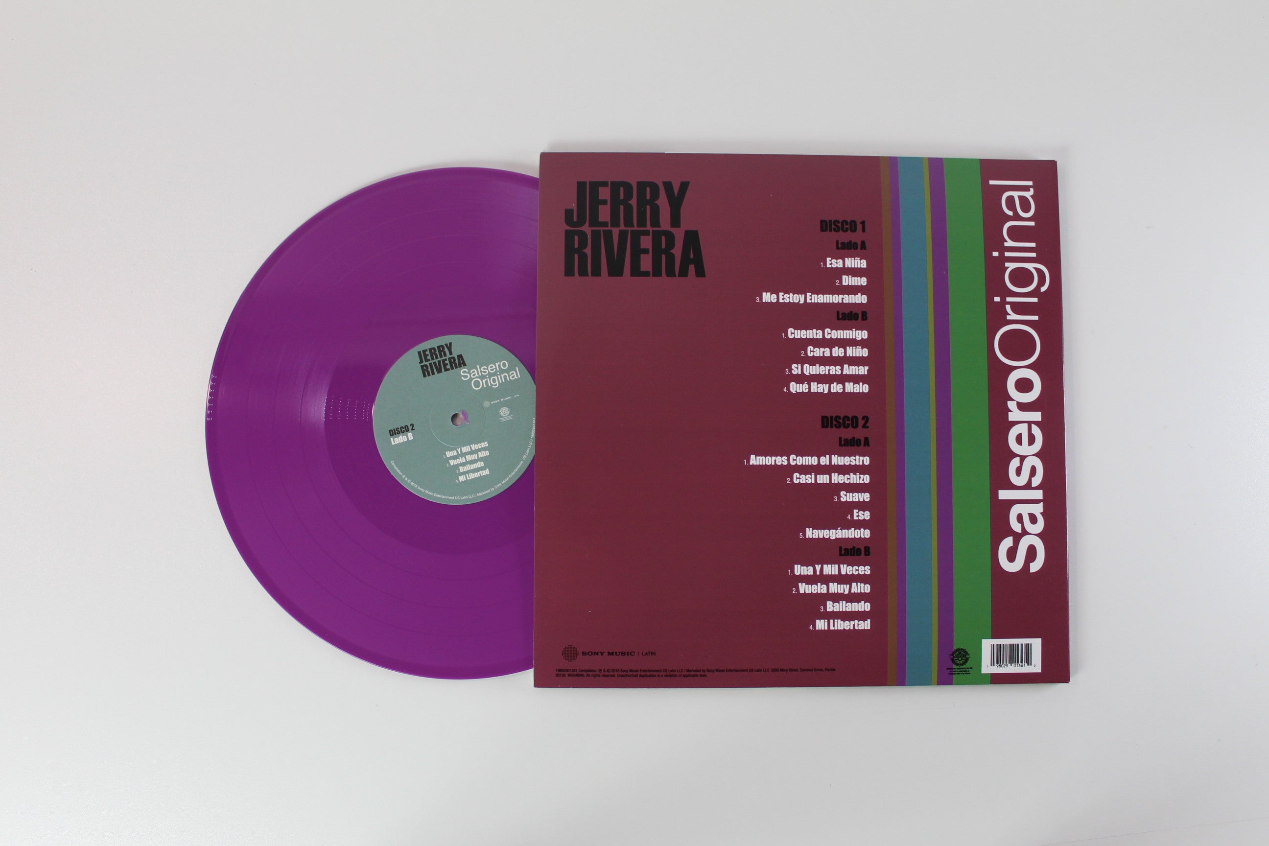 Jerry Rivera - Salsero Original on Sony Music Latin – Orchid Colored Vinyl