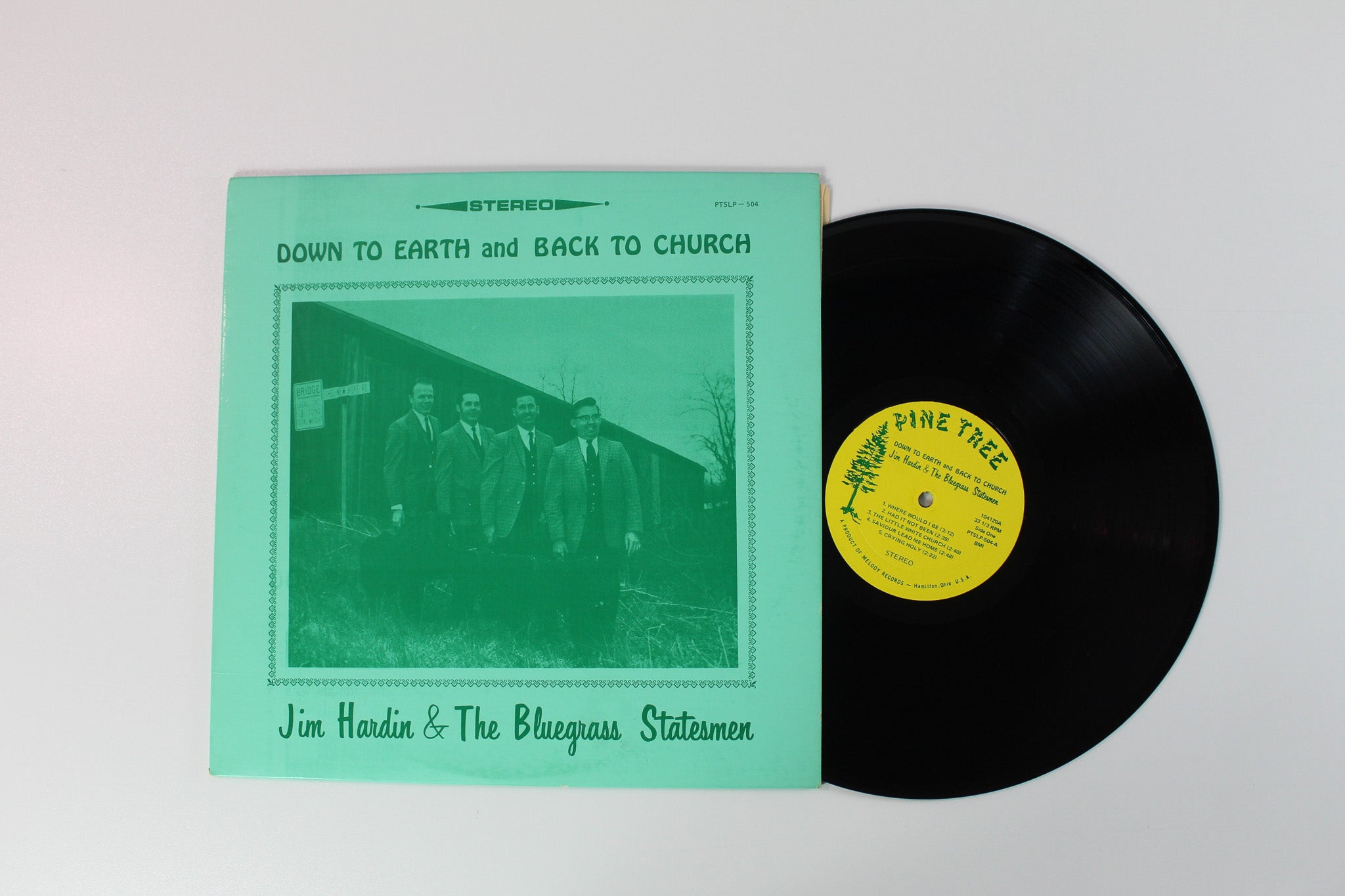 ‌Jim Hardin - Down To Earth And Back To Church on Pine Tree Records