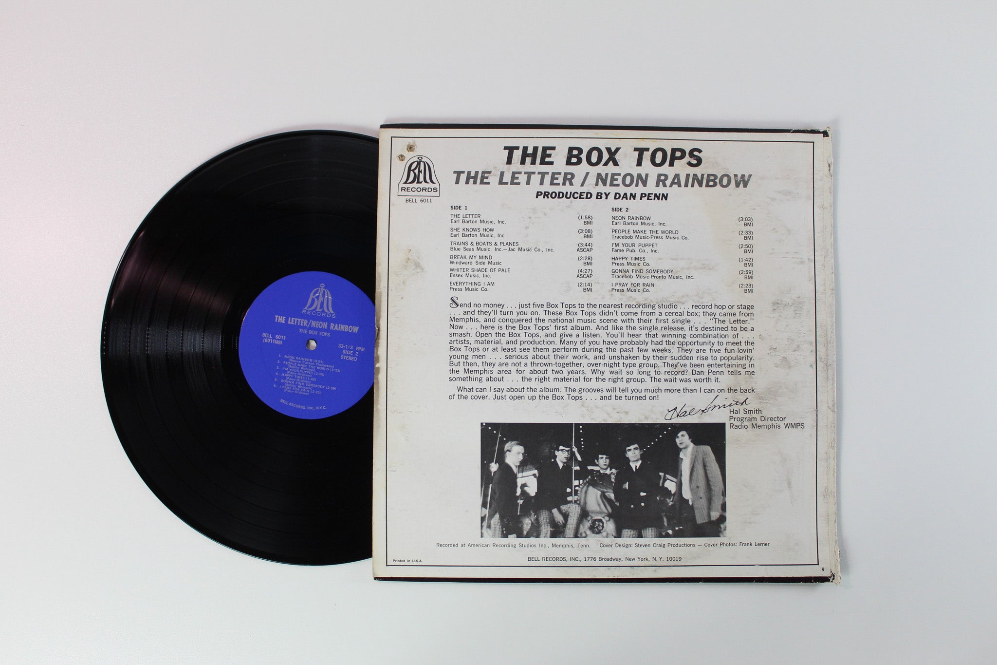 Box Tops - The Letter / Neon Rainbow on Bell Records