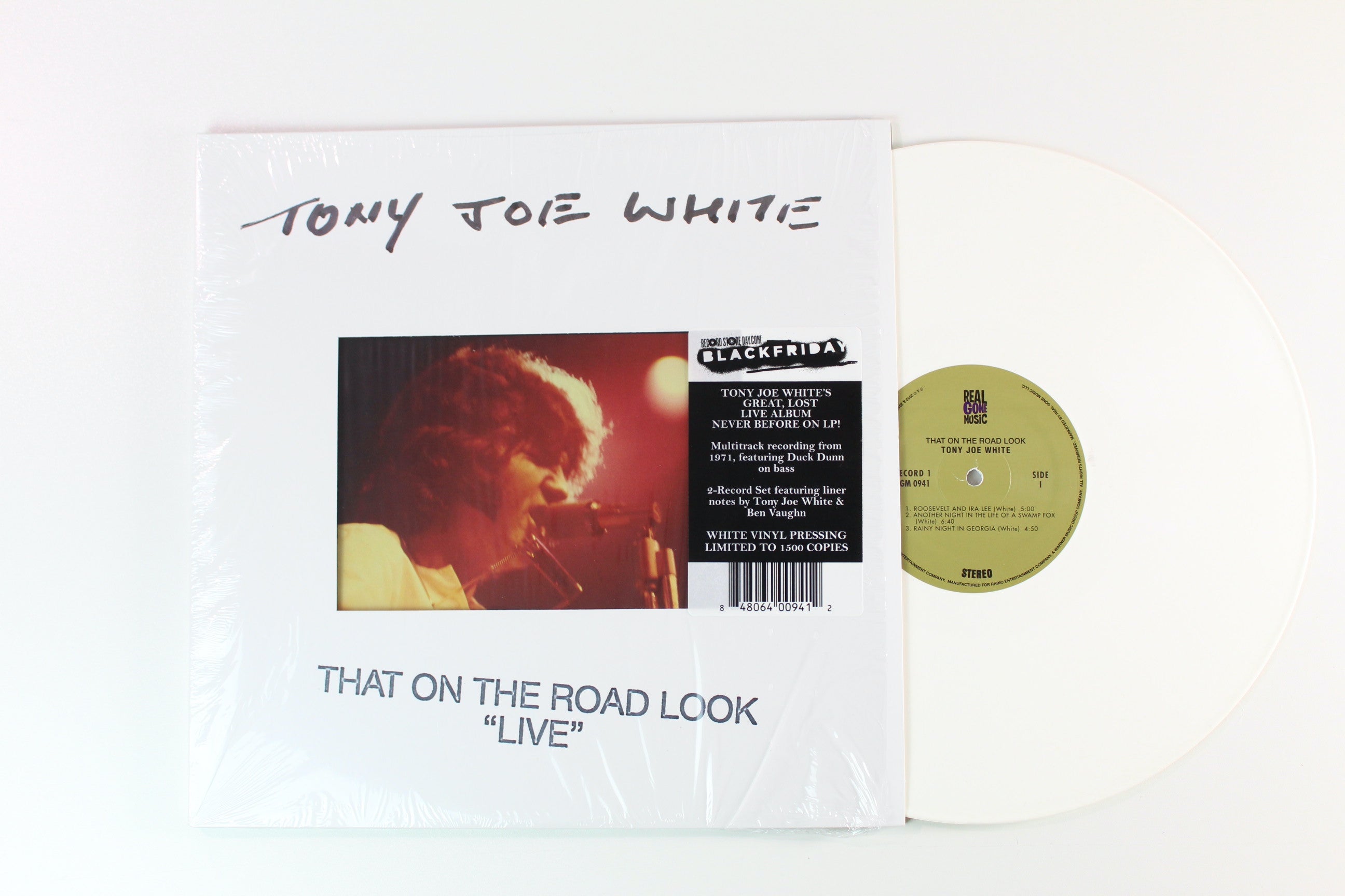 Tony Joe White - That On The Road Look “Live” on Real Gone Music Ltd. White Vinyl