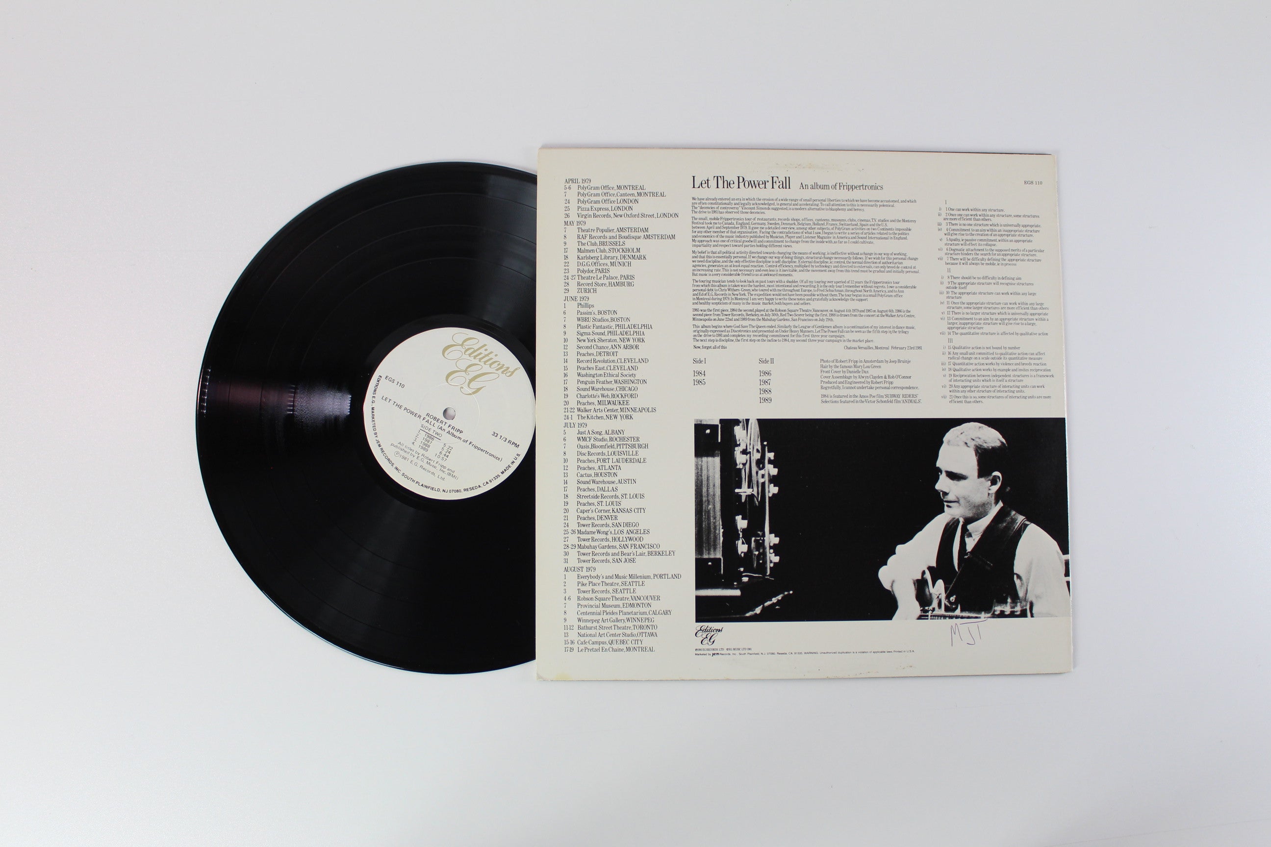 Robert Fripp - Let The Power Fall on Editions EG