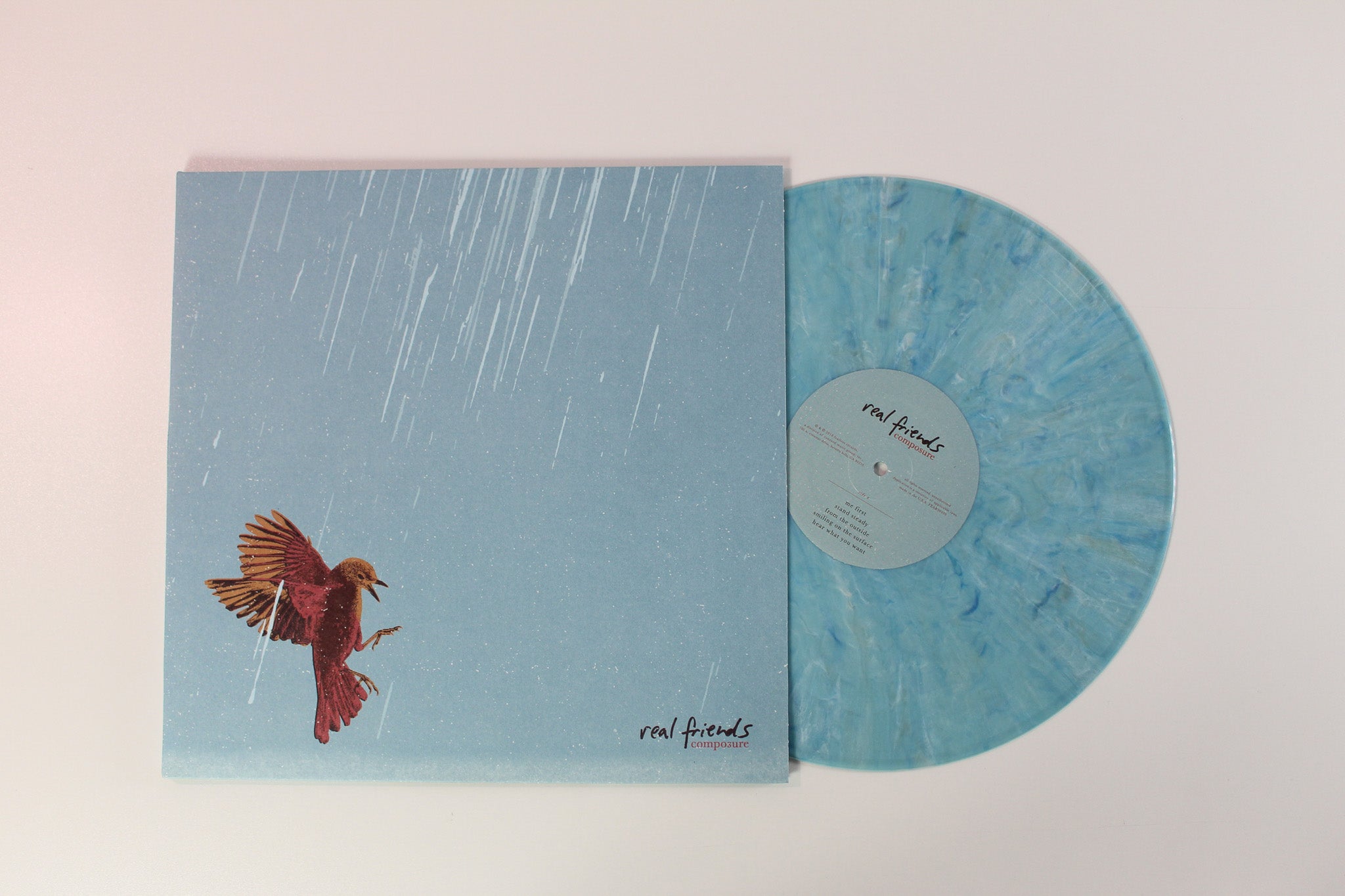 Real Friends - Composure on Fearless Records - Opaque Serenity Colored Vinyl