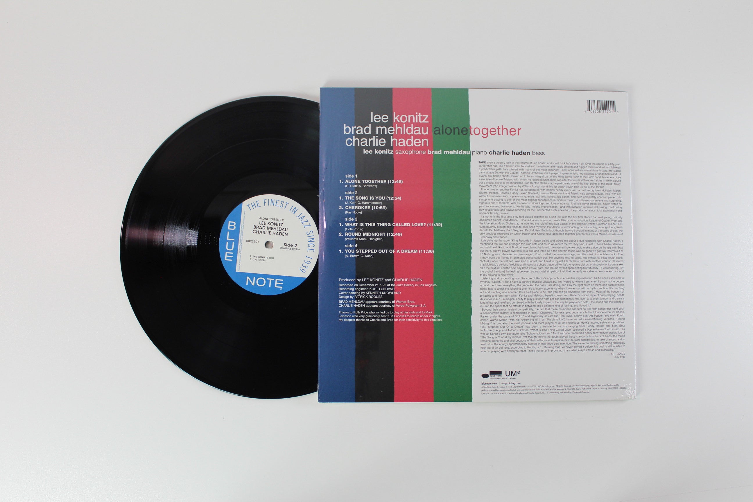 Lee Konitz, Brad Mehldau, Charlie Haden - Alone Together on Blue Note – Blue Note 80 Vinyl Reissue Series