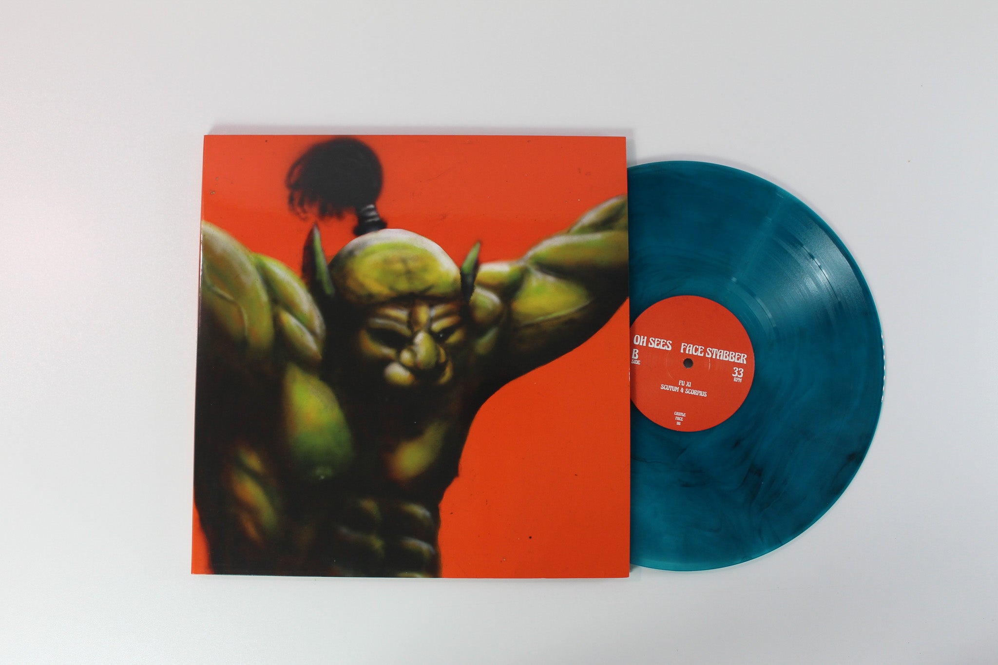 Thee Oh Sees - Face Stabber on Castle Face - Blue Nebula Vinyl