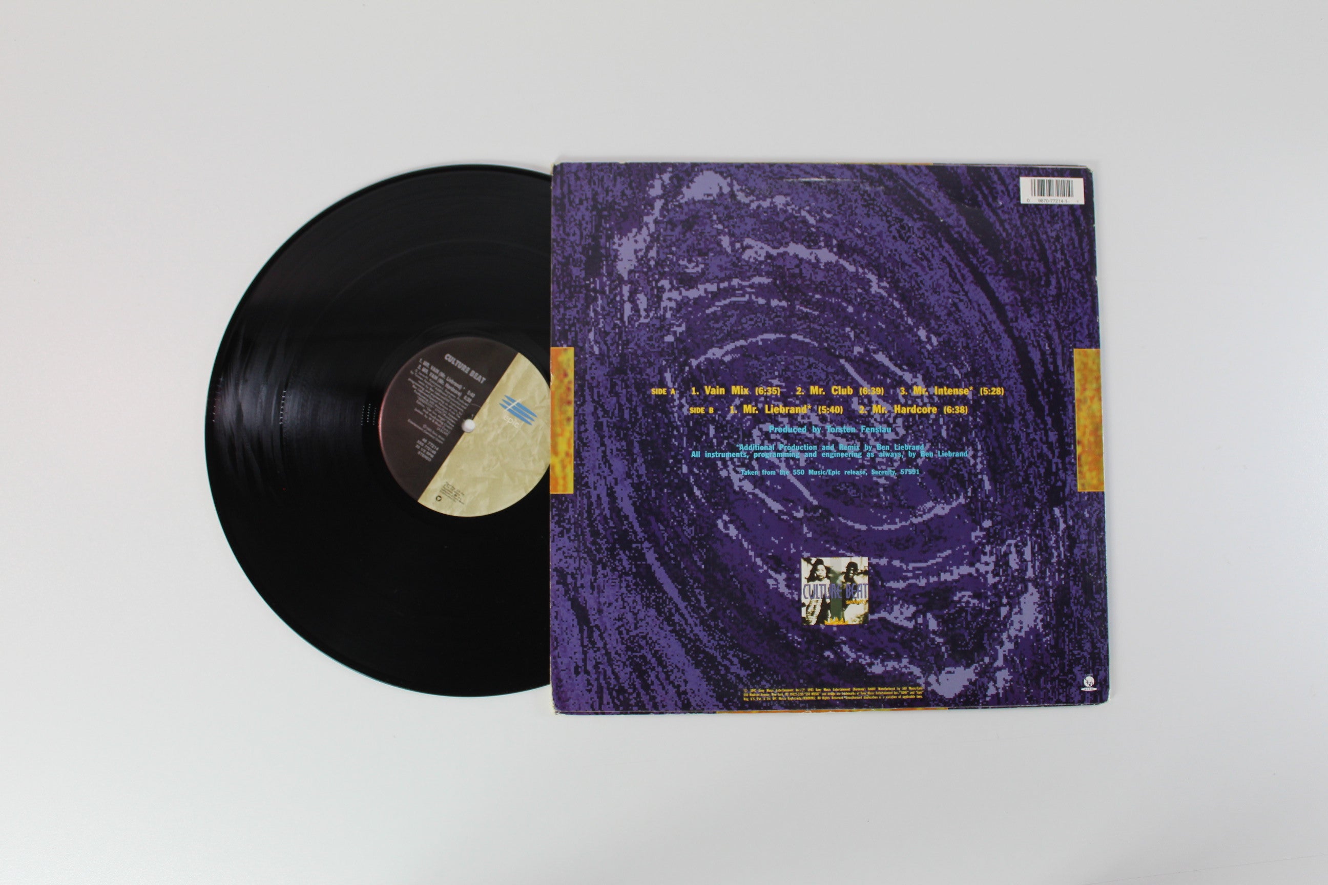 Culture Beat - Mr. Vain on 550 Music / Epic - 12" Single