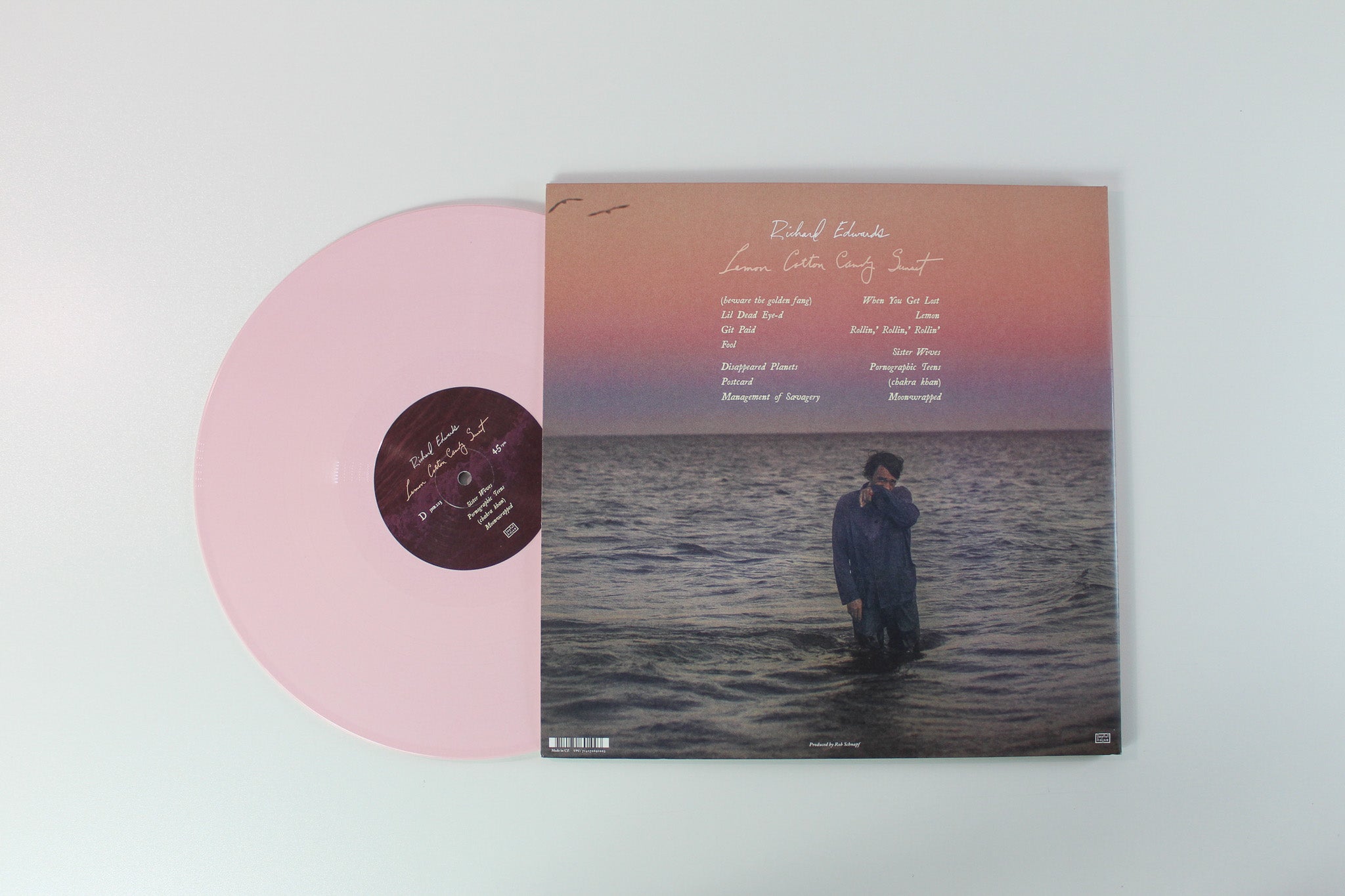 Richard Edwards - Lemon Cotton Candy Sunset on Joyful Noise Recordings - Pink and Yellow Vinyl