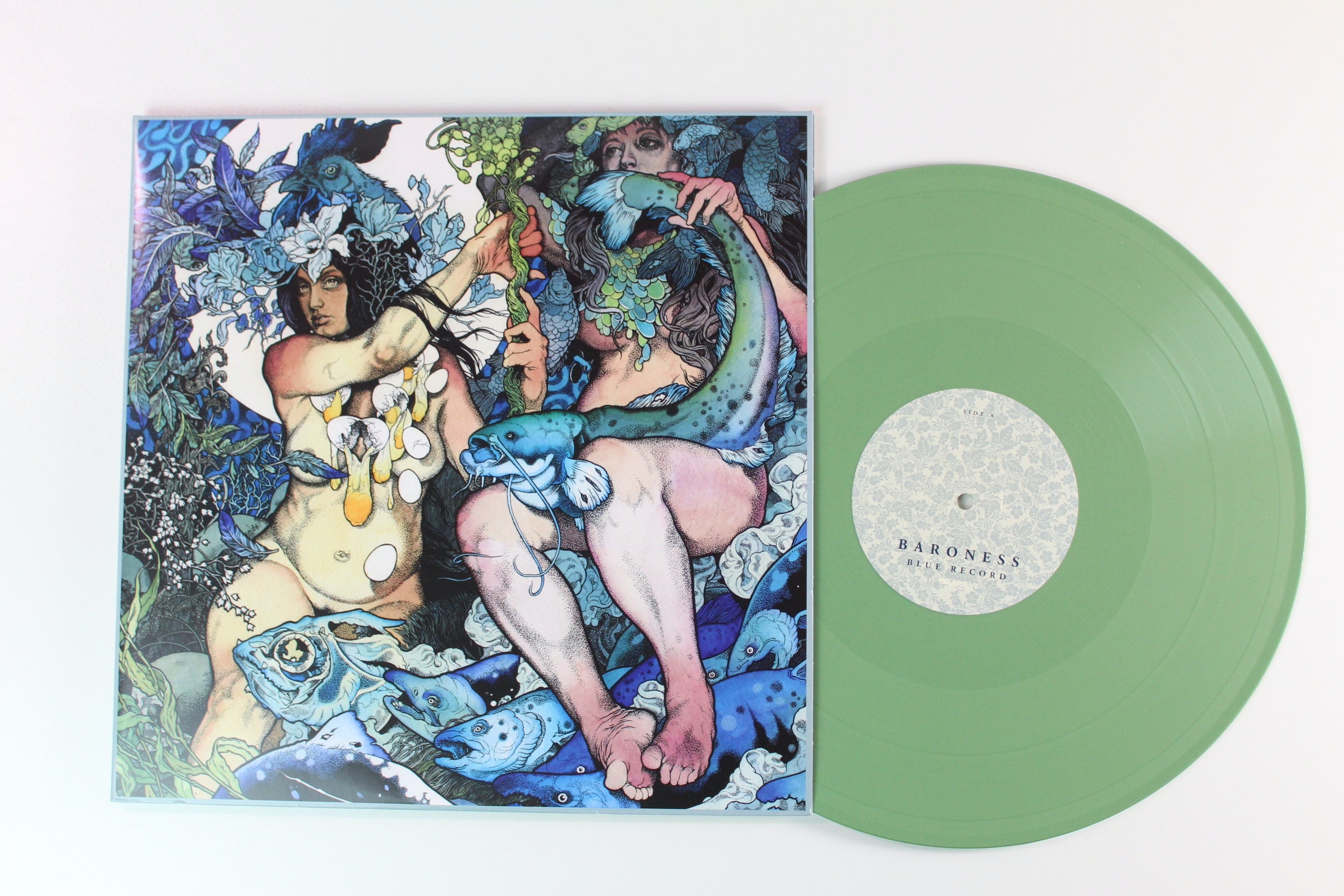 Baroness - Blue Record on Relapse Records Ltd. on Olive Green Vinyl