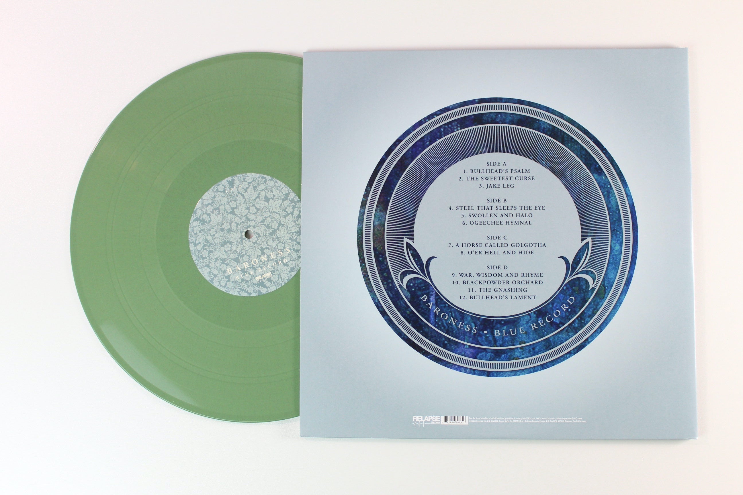 Baroness - Blue Record on Relapse Records Ltd. on Olive Green Vinyl