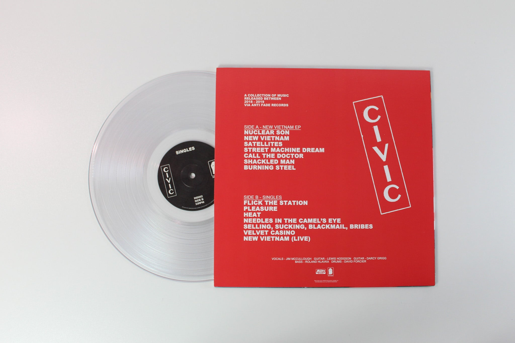 Civic - New Vietnam And Singles on ATO Records - Clear Vinyl