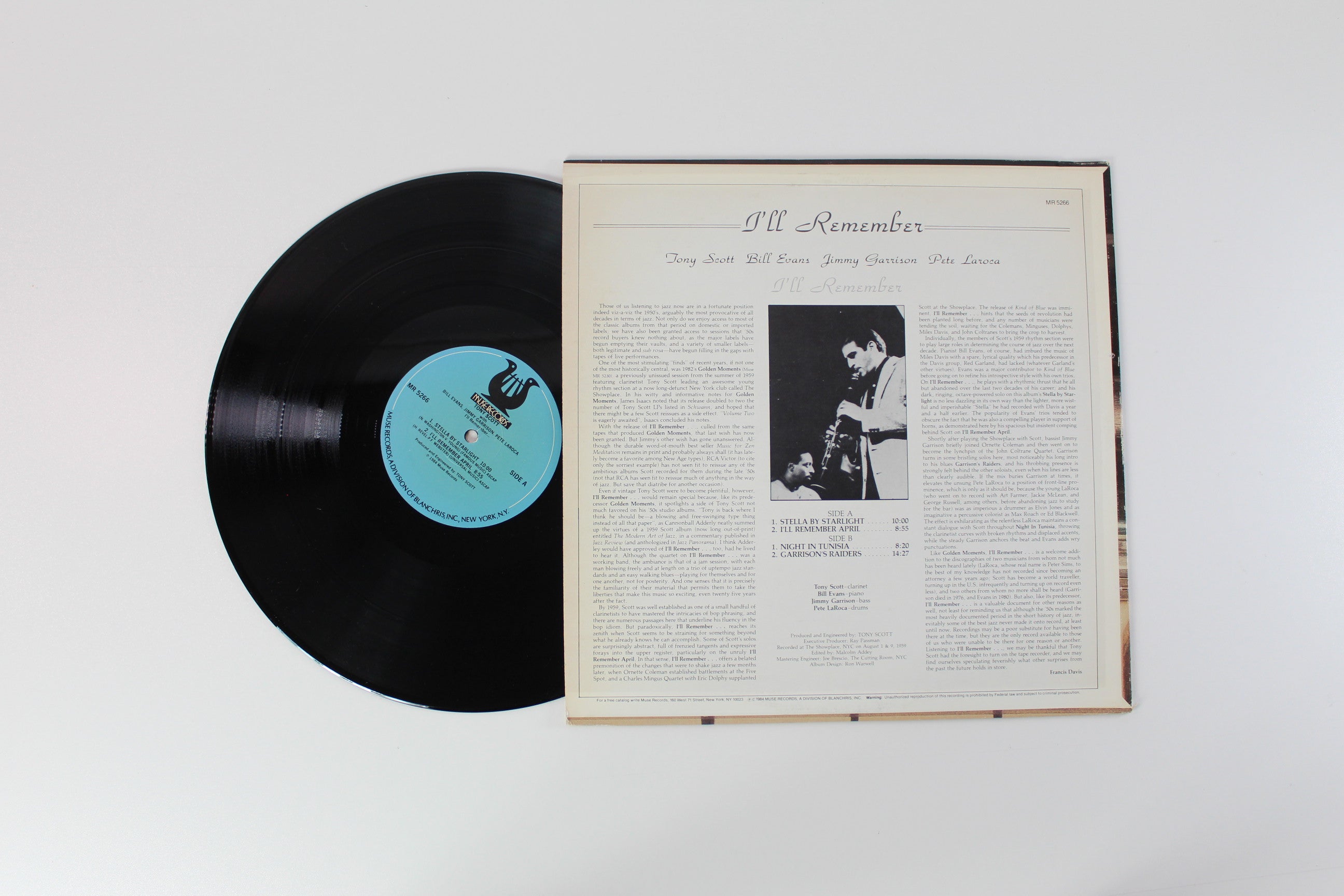 Tony Scott, Bill Evans, Jimmy Garrison, Pete La Roca - I'll Remember on Muse Records