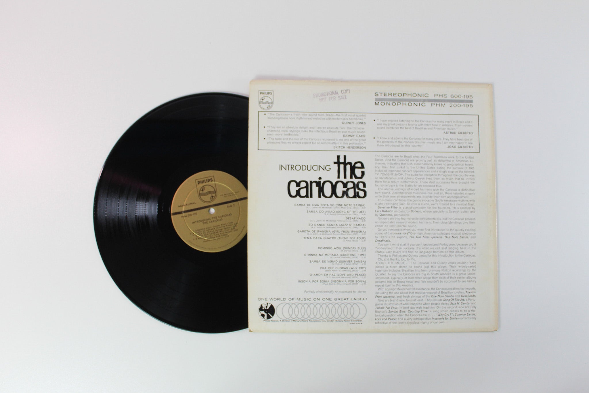 Os Cariocas - Introducing The Cariocas on Philips - Mono Promo