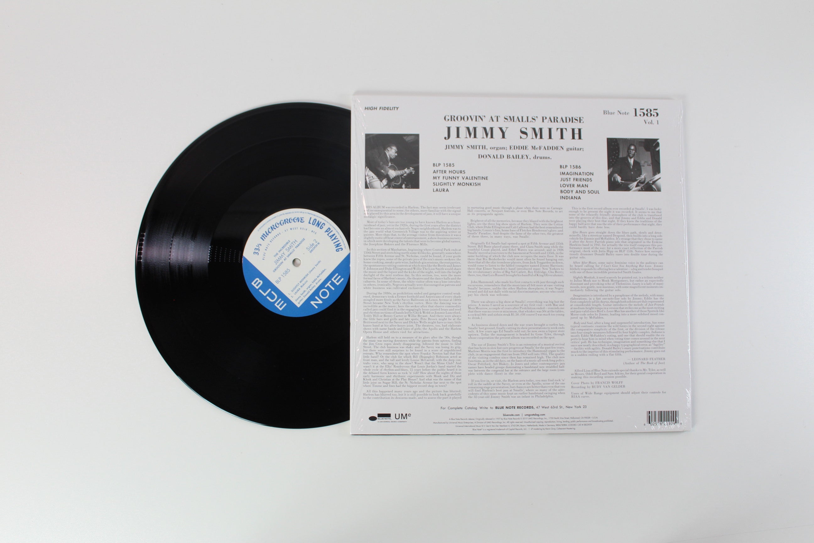 Jimmy Smith - Groovin' At Smalls' Paradise (Volume 1) on Blue Note – Blue Note 80 Vinyl Reissue Series