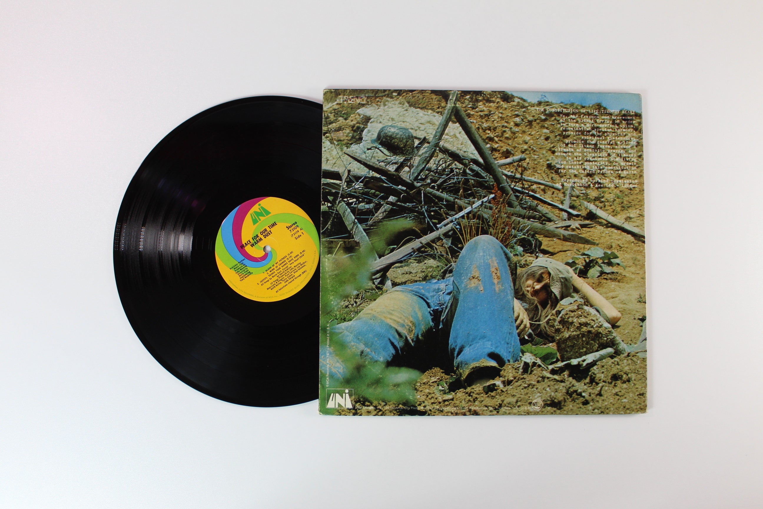 Warm Dust - Peace For Our Time on Uni