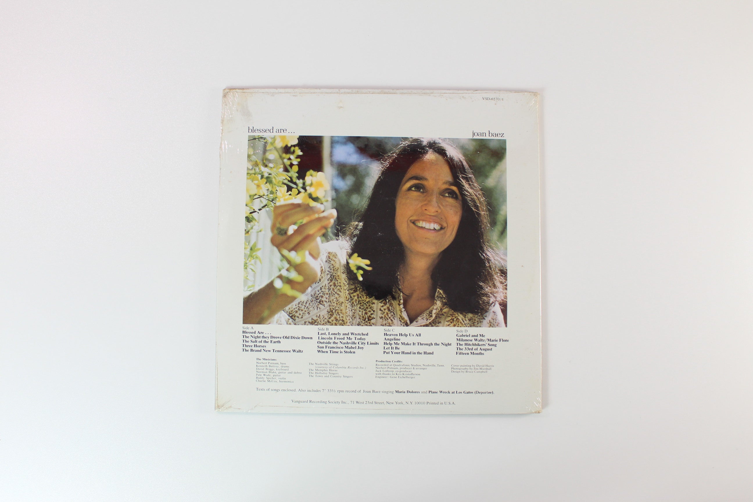 Joan Baez - Blessed Are... on Vanguard Promo With 7" Sealed