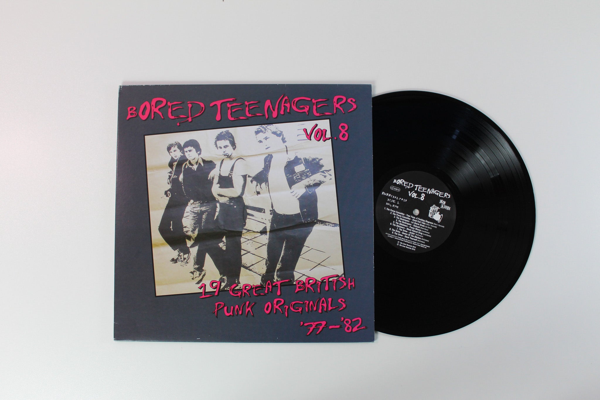 Various - Bored Teenagers Vol.8: 19 Great British Punk Originals '77-'82 on Bin Liner Records