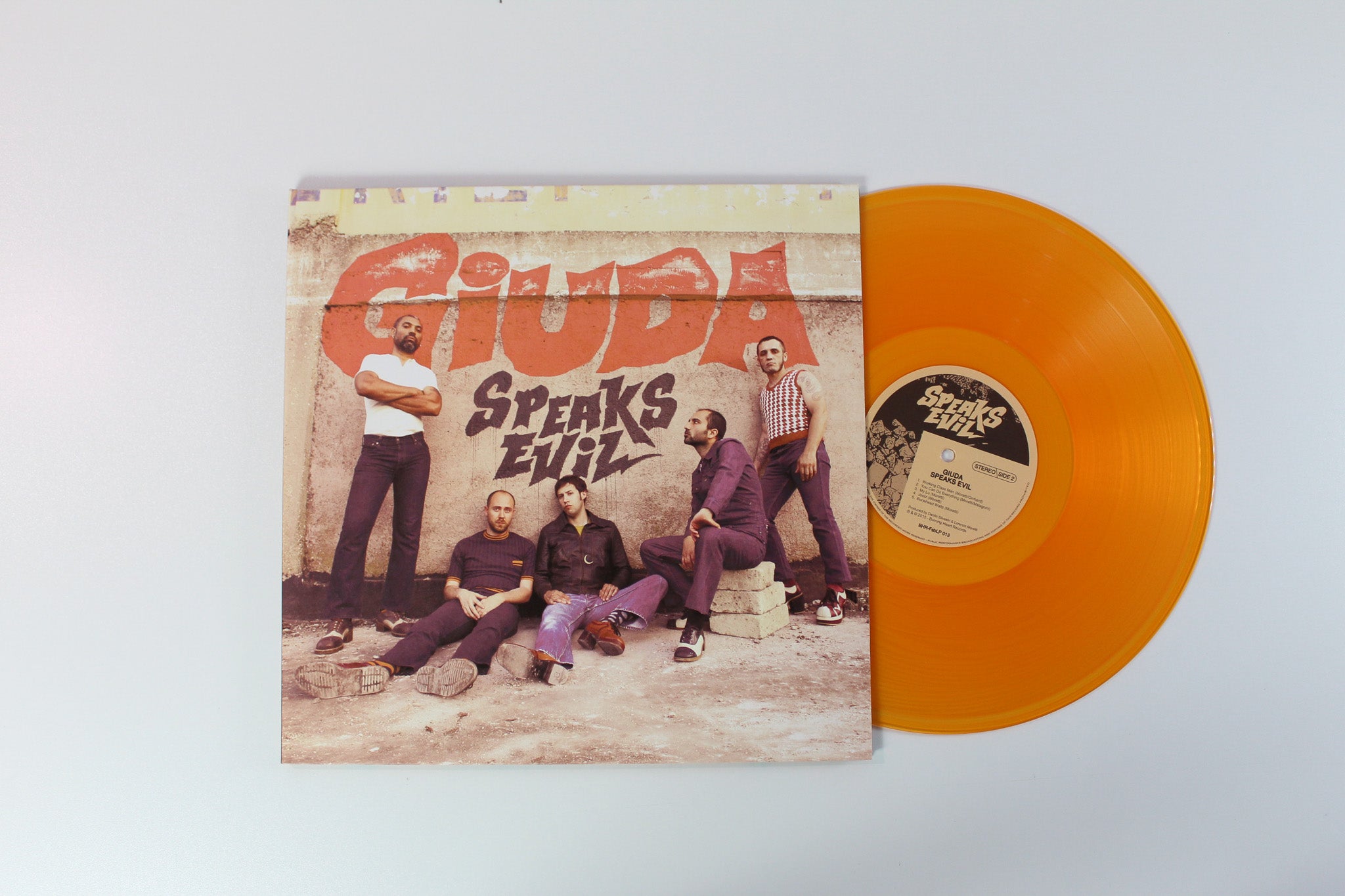 Giuda - Speaks Evil on Burning Heart Records - Orange Vinyl