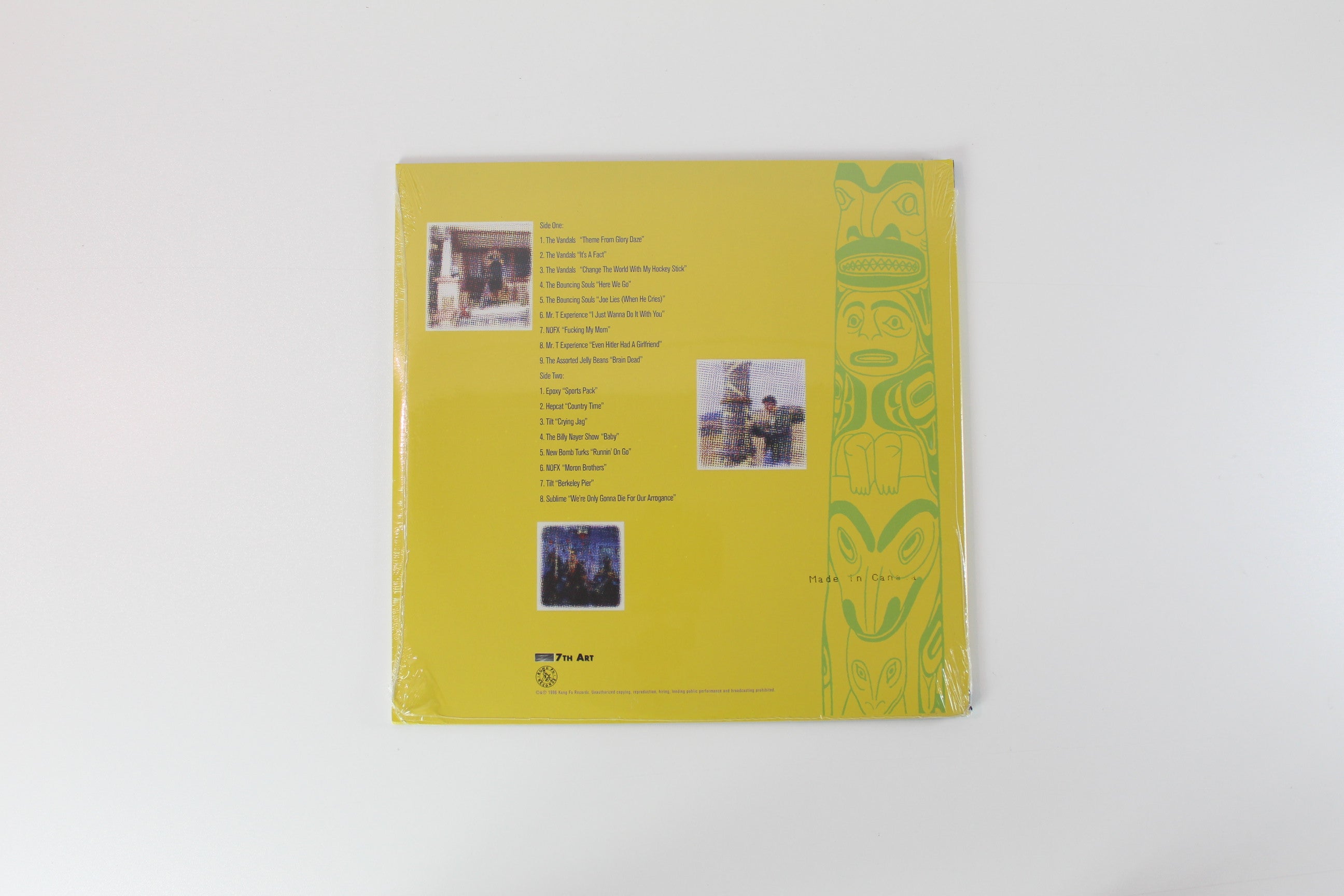 Various - Glory Daze on Cleopatra / Kung Fu Records - Yellow Vinyl - Sealed