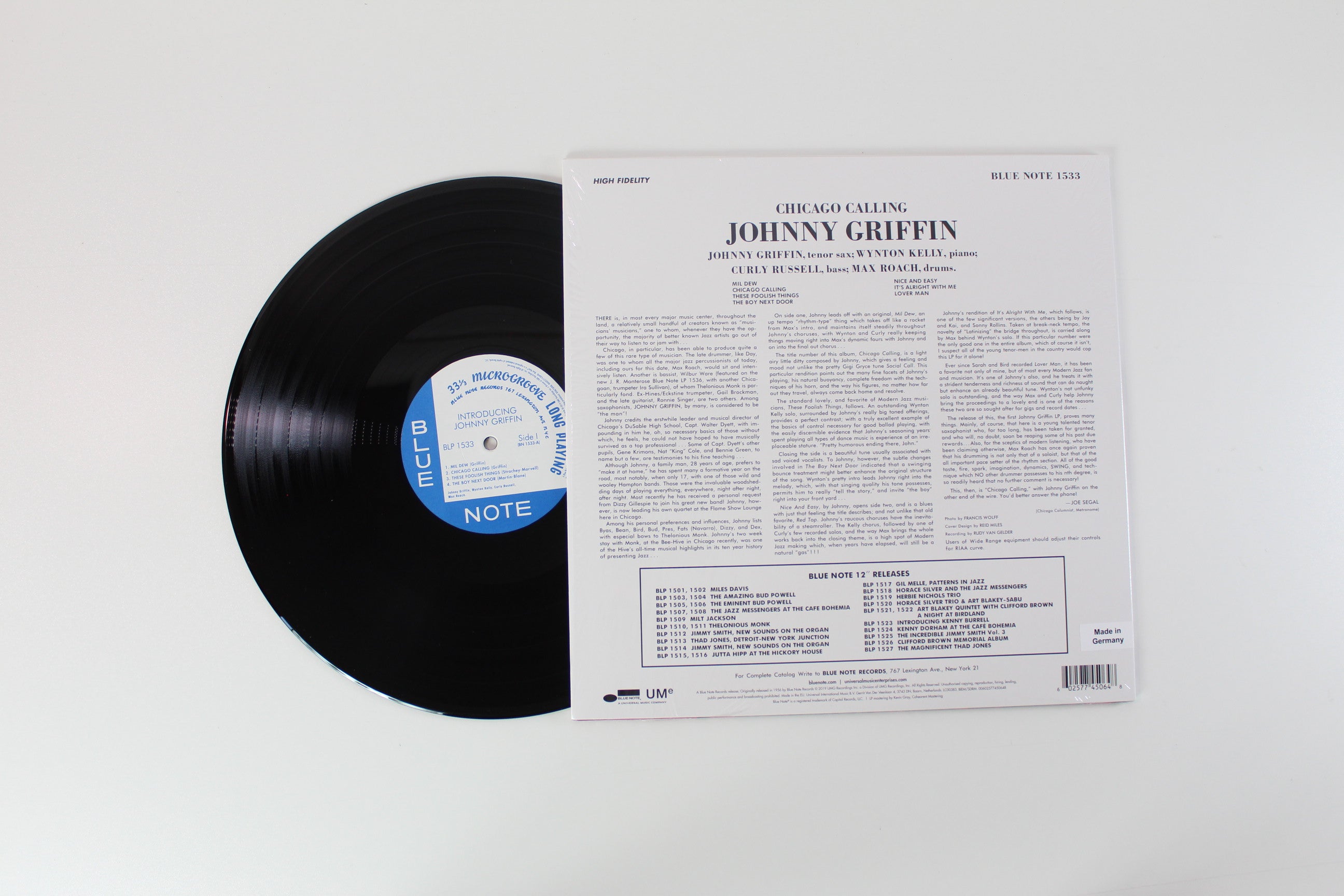 Johnny Griffin - Introducing Johnny Griffin on Blue Note - Blue Note 80 Vinyl Reissue Series