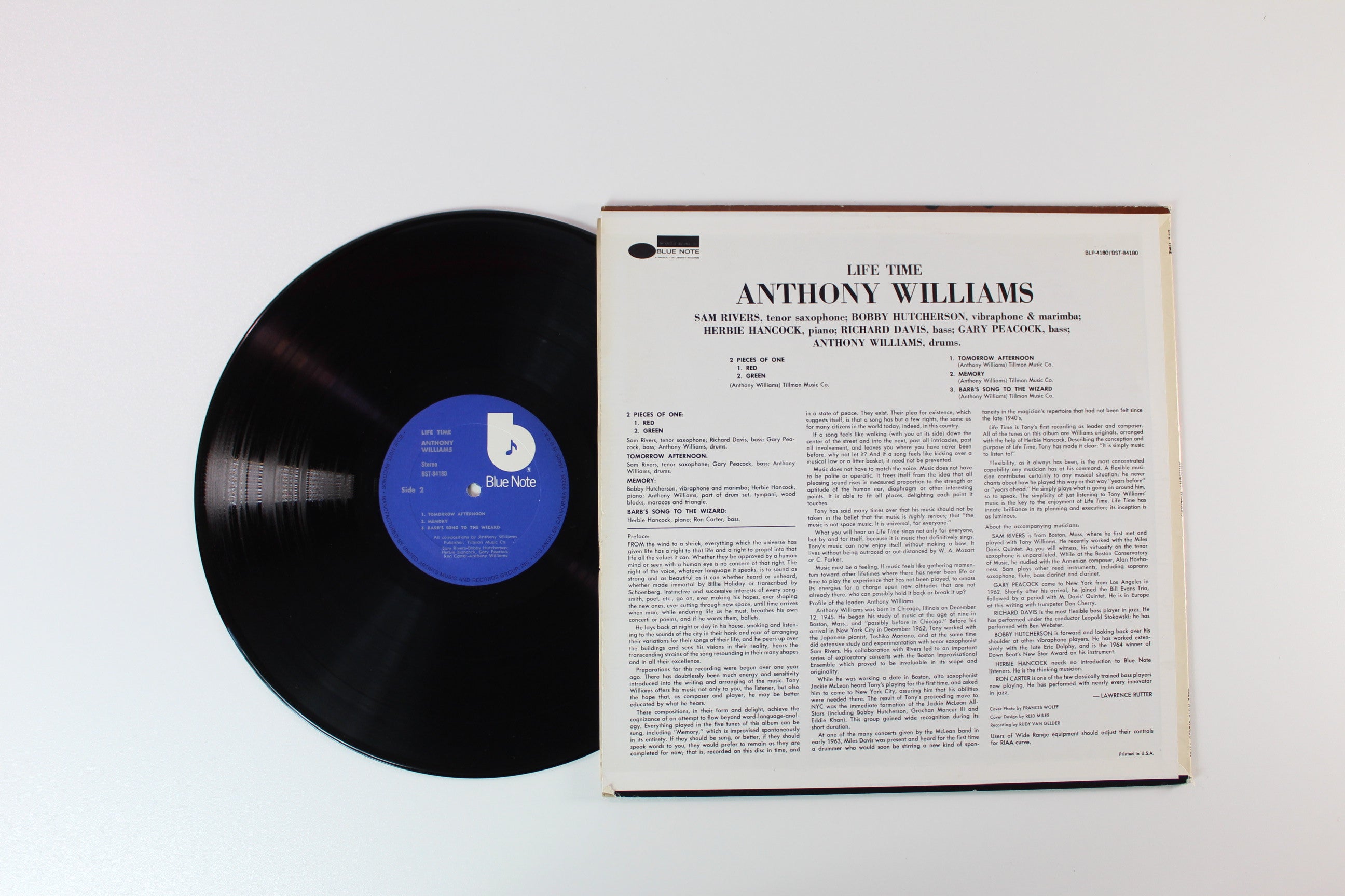 Anthony Williams - Life Time on Blue Note – BST-84180 - Stereo 1977 Reissue