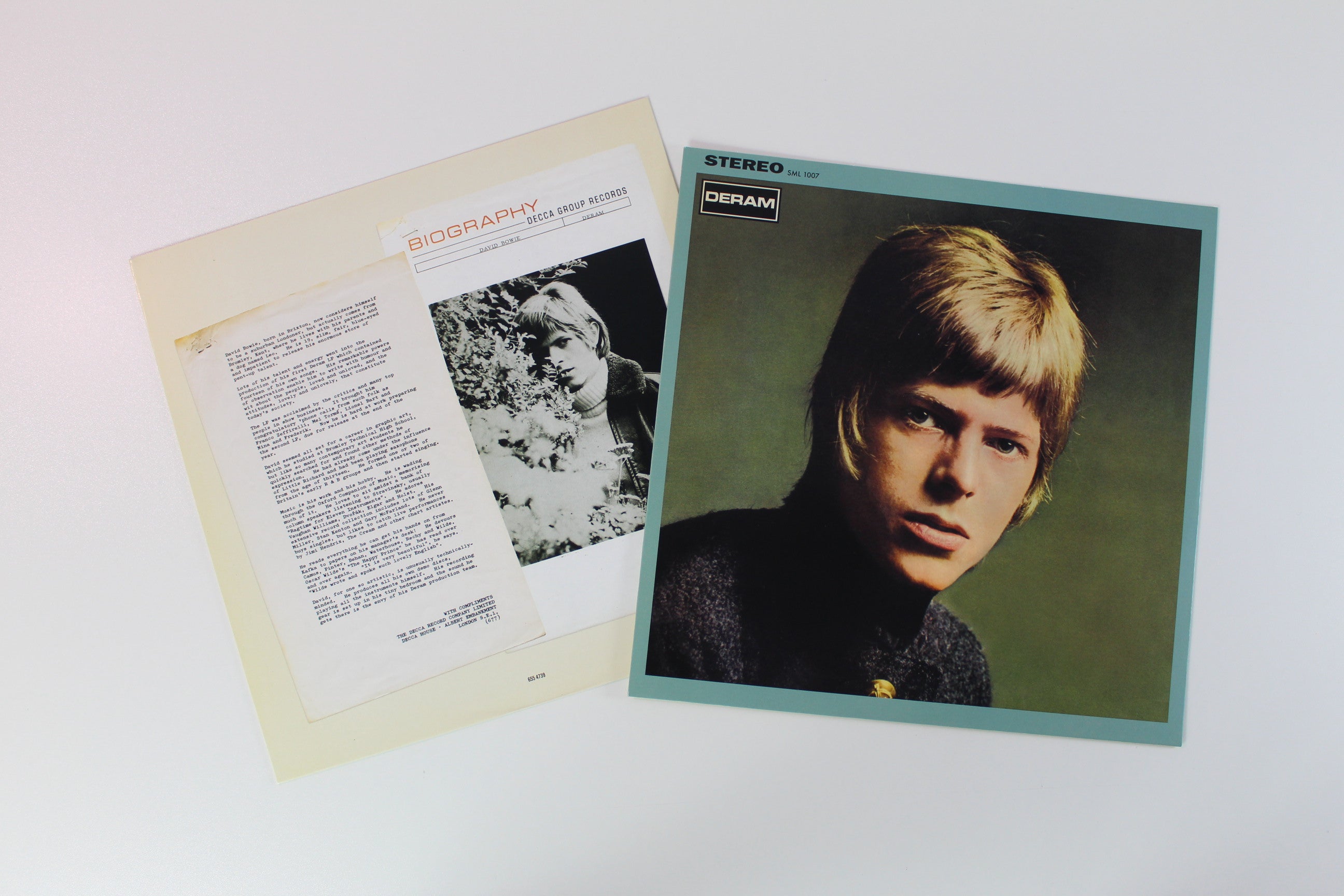 David Bowie - David Bowie Ltd. Green Transparent Reissue on Deram