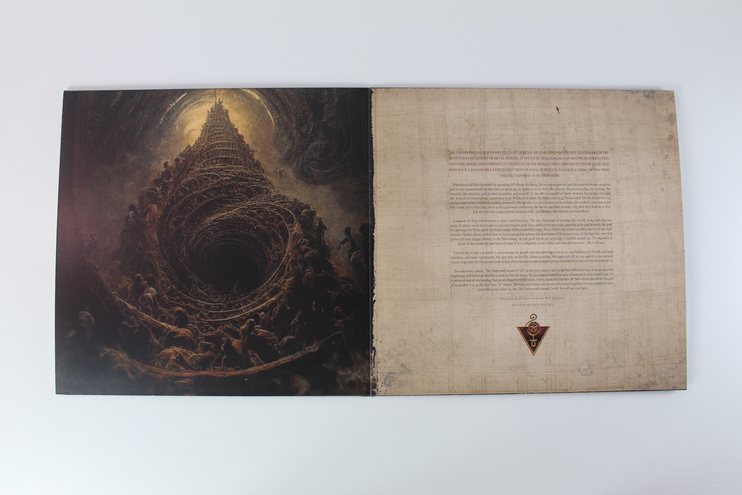 Nile - The Underworld Awaits Us All on Napalm Records Ltd. Green w/ Yellow Splatter Vinyl