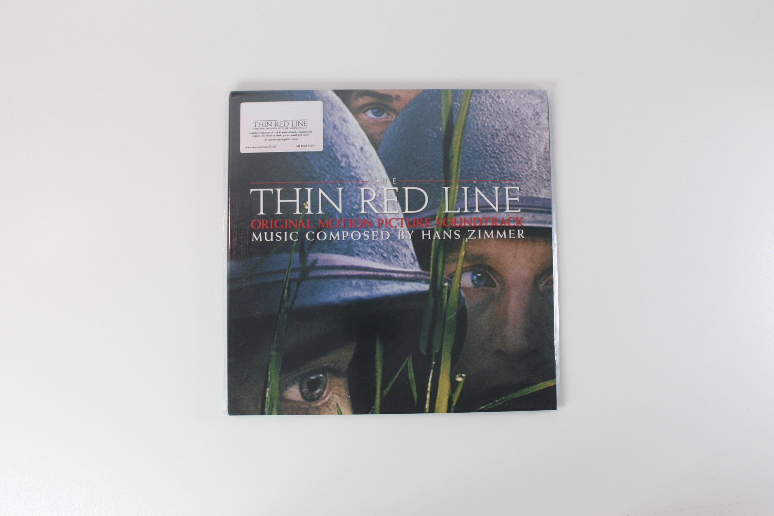 Hans Zimmer - The Thin Red Line (Original Motion Picture Soundtrack) on Music On Vinyl Ltd. Numbered Reissue on Silver & Dark Green Marbled Vinyl