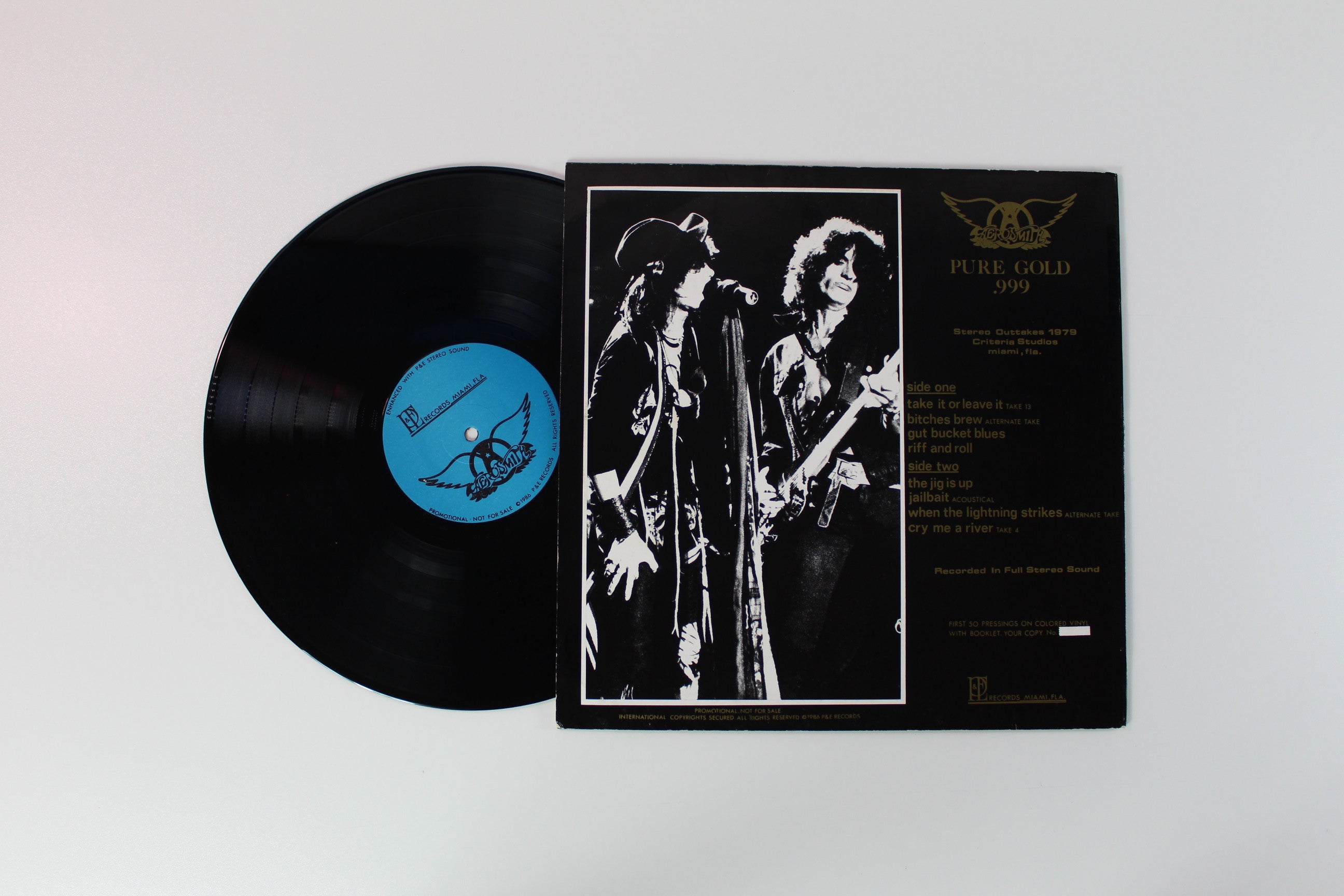 Aerosmith - Pure Gold .999 Unofficial Release on P & E Records