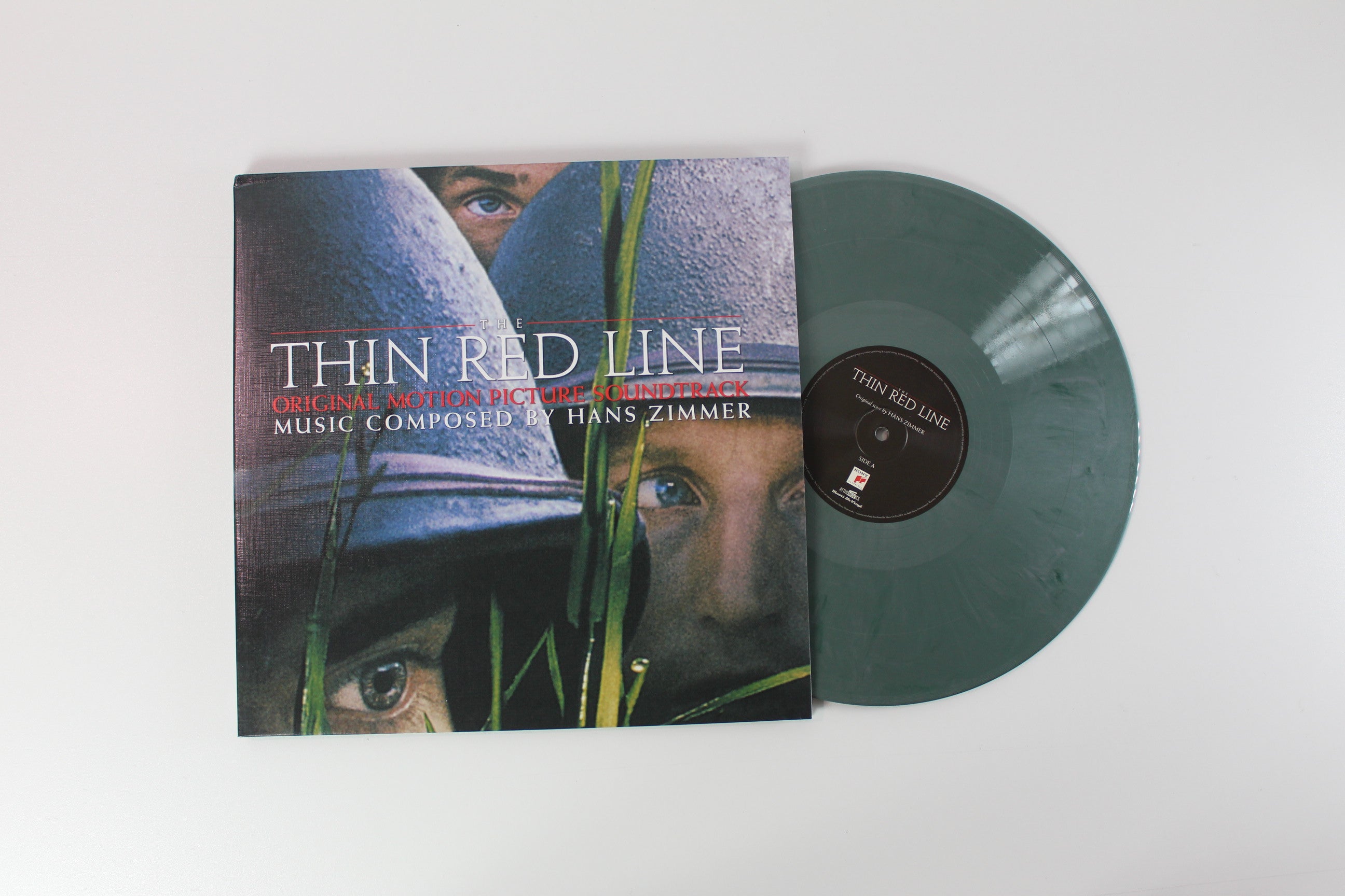 Hans Zimmer - The Thin Red Line (Original Motion Picture Soundtrack) on Music On Vinyl Ltd. Numbered Reissue on Silver & Dark Green Marbled Vinyl