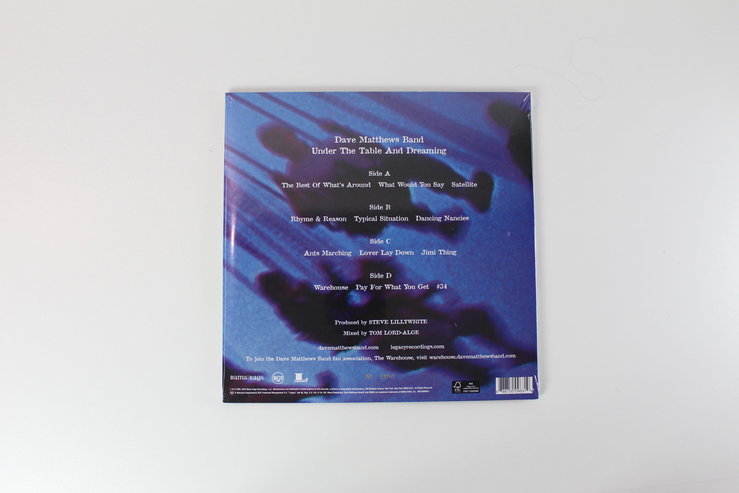 Dave Matthews Band - Under The Table And Dreaming on Bama Rags Records Ltd. Numbered Repress Sealed