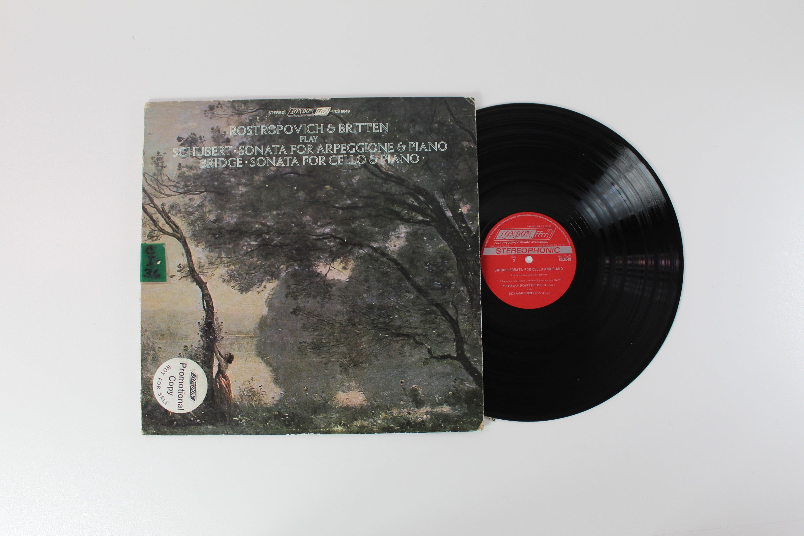 Franz Schubert, Frank Bridge, Mstislav Rostropovich, Benjamin Britten - Sonata For Arpeggione And Piano / Sonata For Cello And Piano on London Records