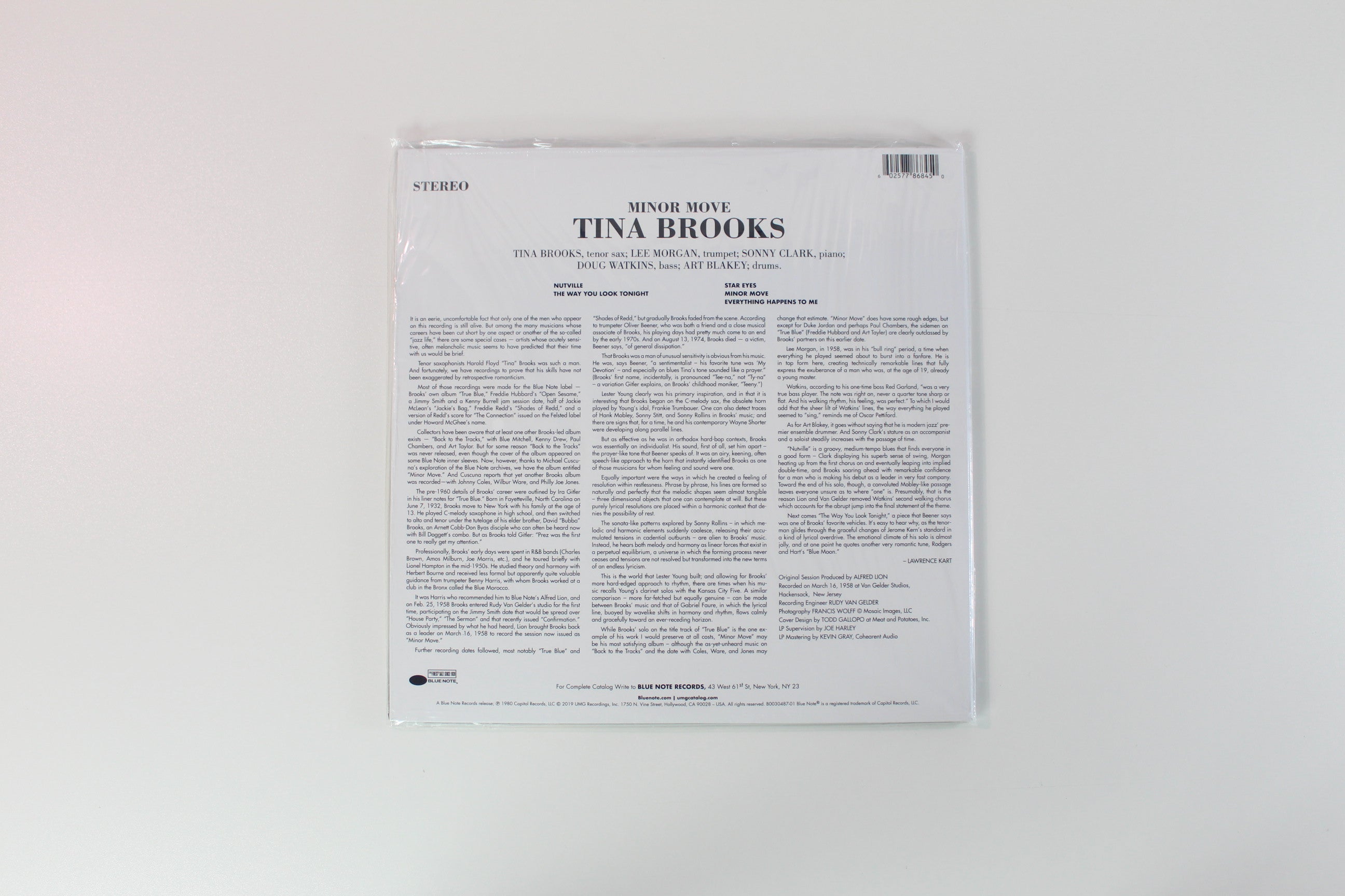 Tina Brooks - Minor Move Reissue on Blue Note Tone Poet Series SEALED