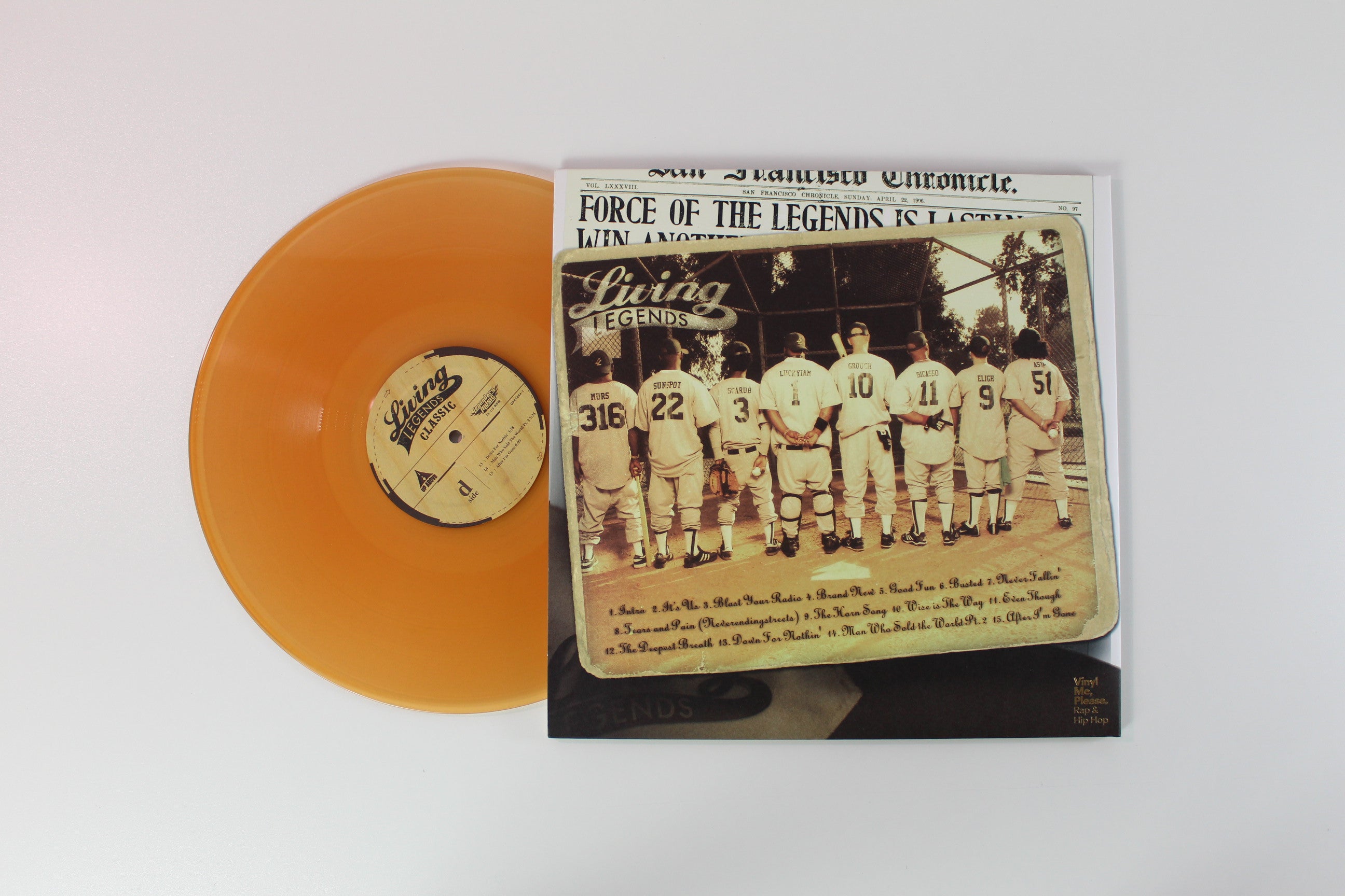 Living Legends - Classic on Up Above Vinyl Me Please Brown Translucent Vinyl Reissue