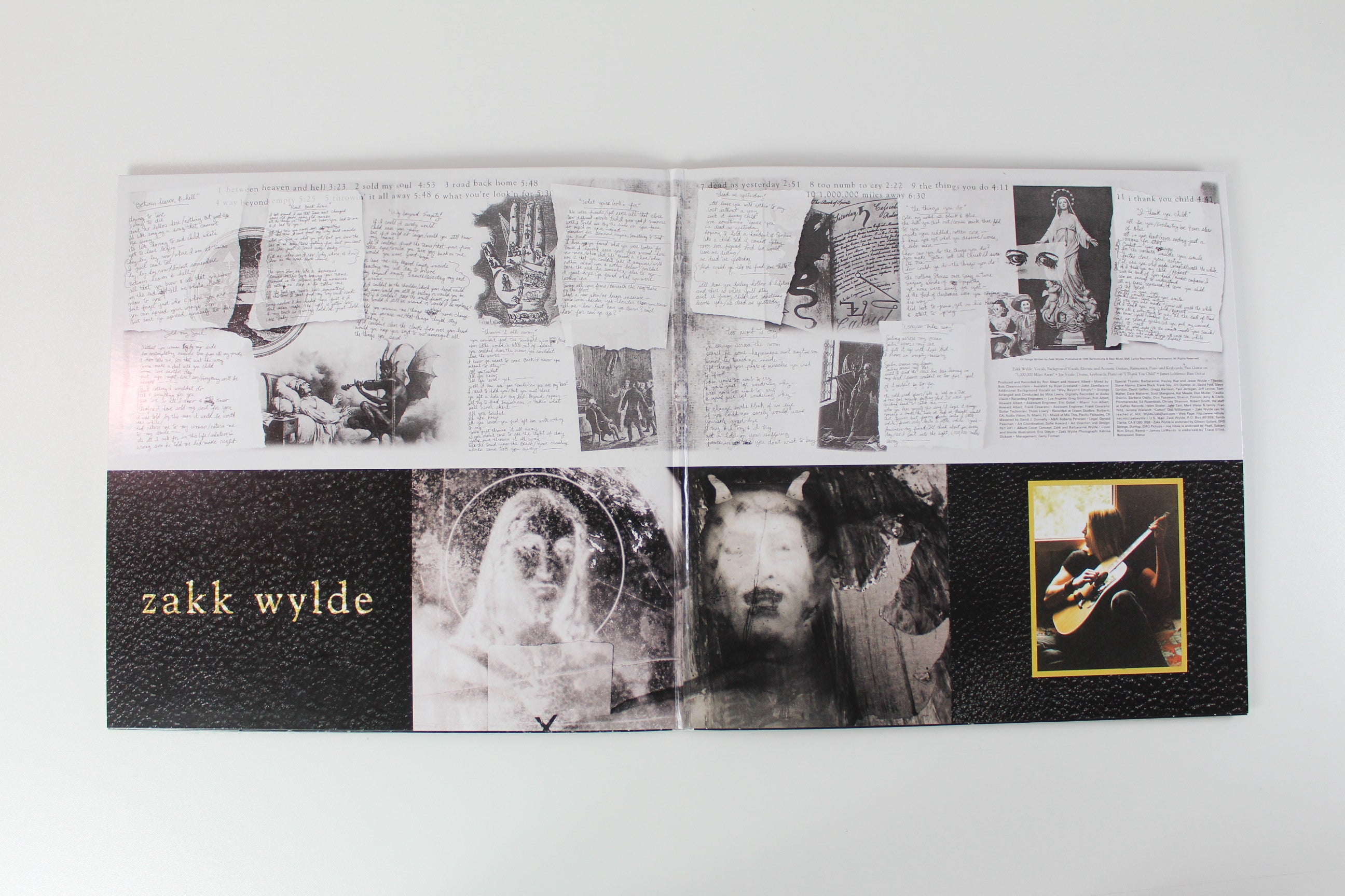 Zakk Wylde - Book Of Shadows on eOne Ltd. Black w/Heavy White Splatter Vinyl Reissue