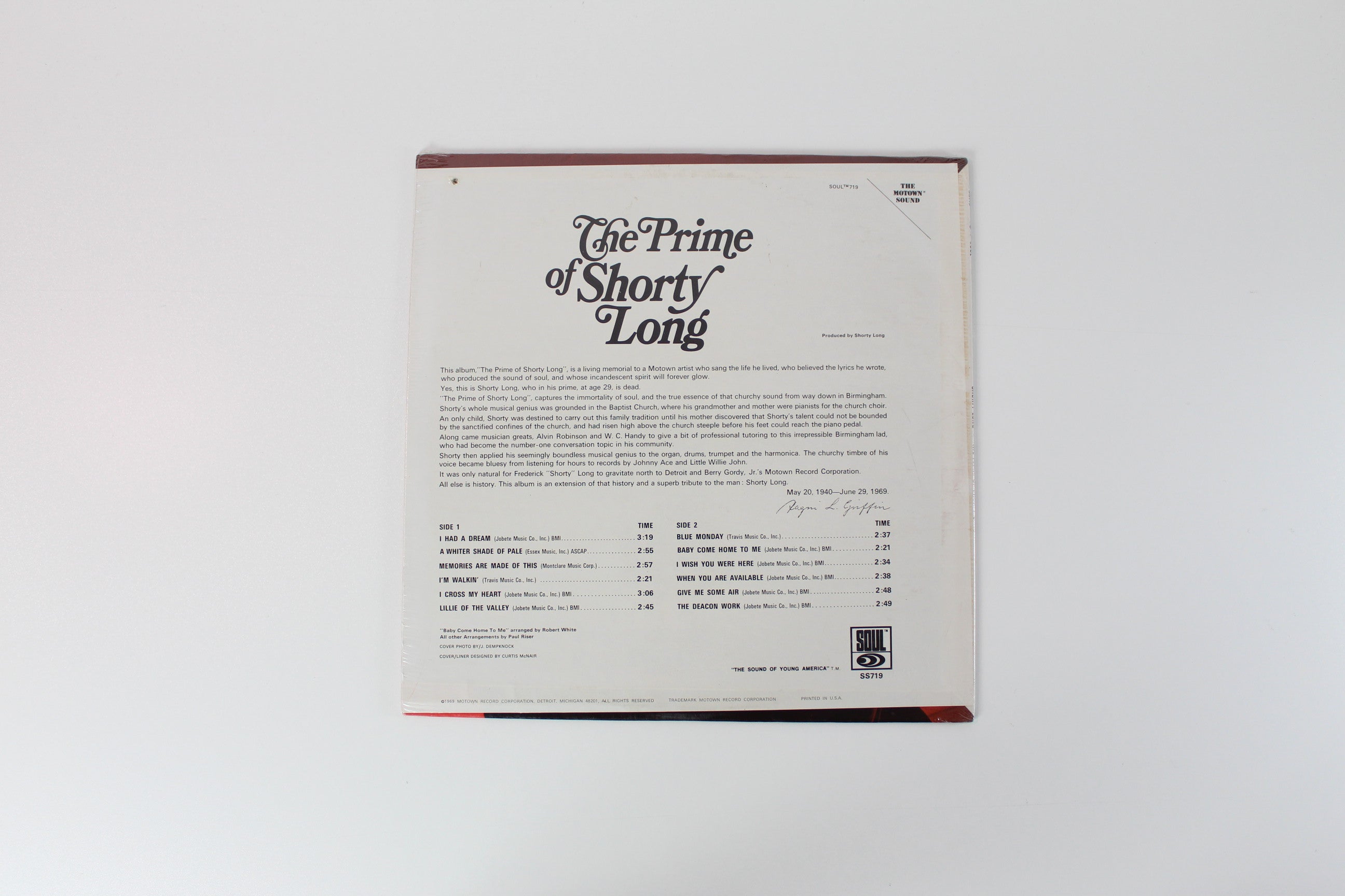 Shorty Long - The Prime Of Shorty Long on SOUL Sealed
