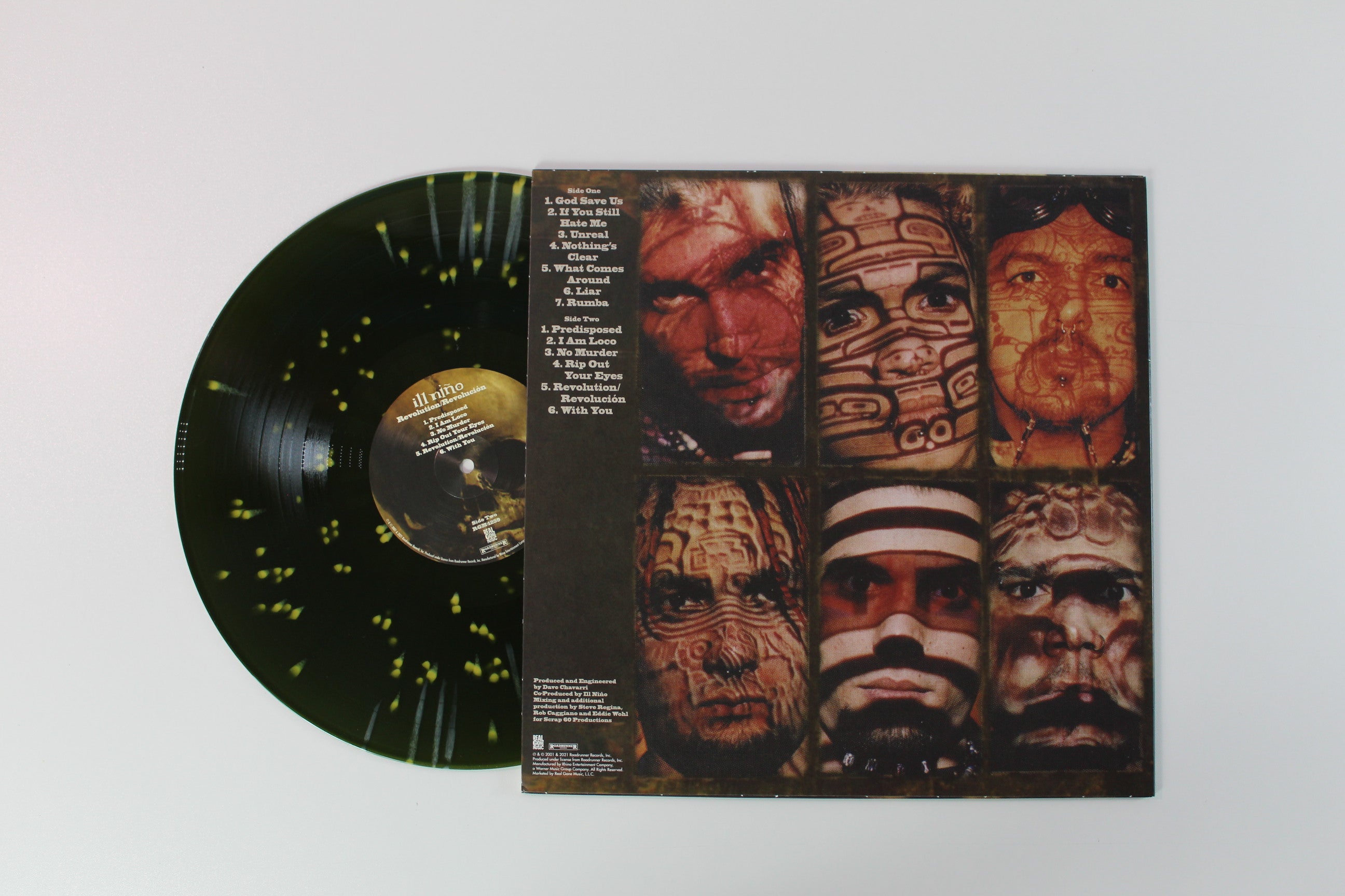 Ill Niño - Revolution Revolución on Real Gone Music Ltd Green with Yellow Splatter