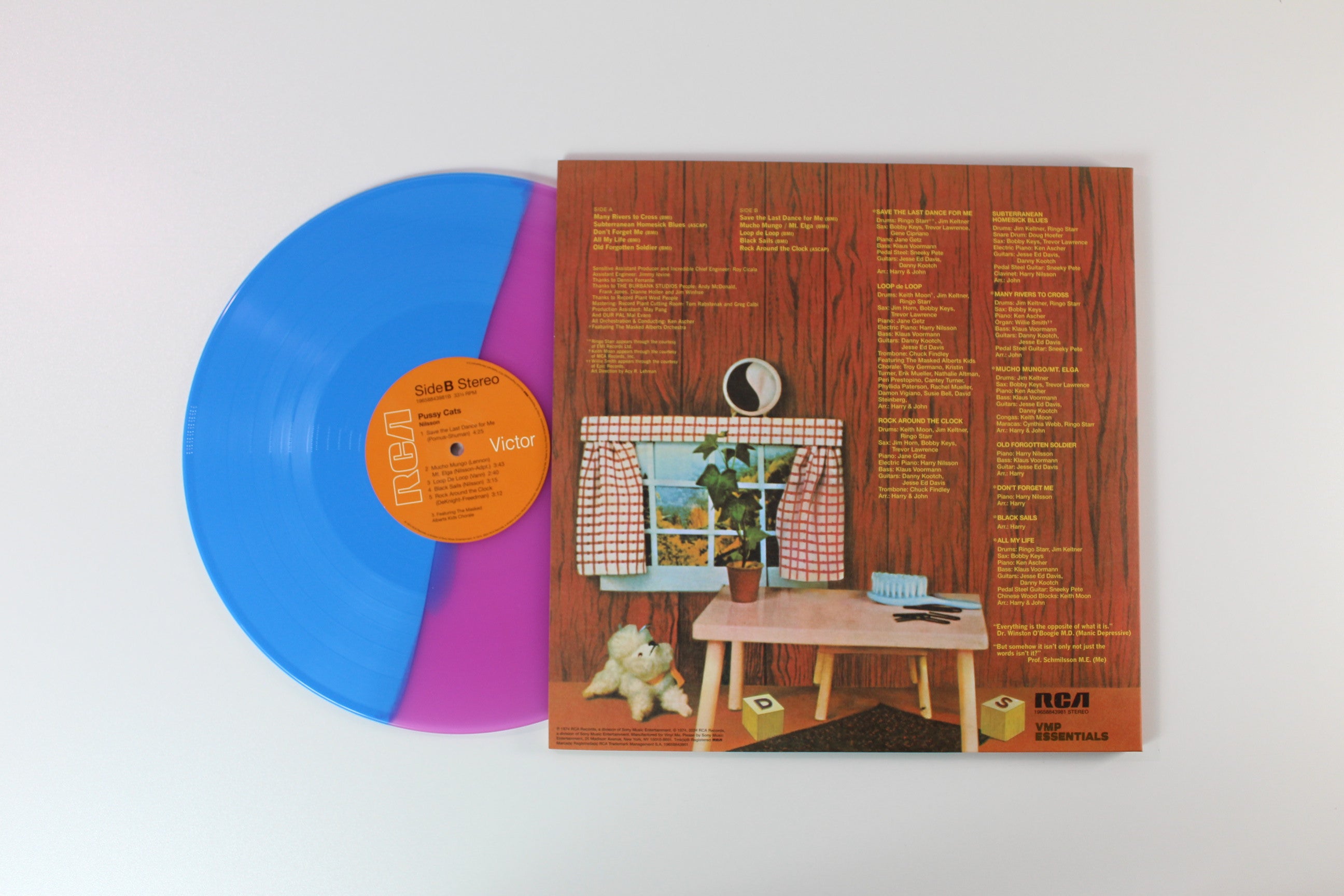 Harry Nilsson - Pussy Cats on RCA Vinyl Me Please Blue/Purple Split Reissue