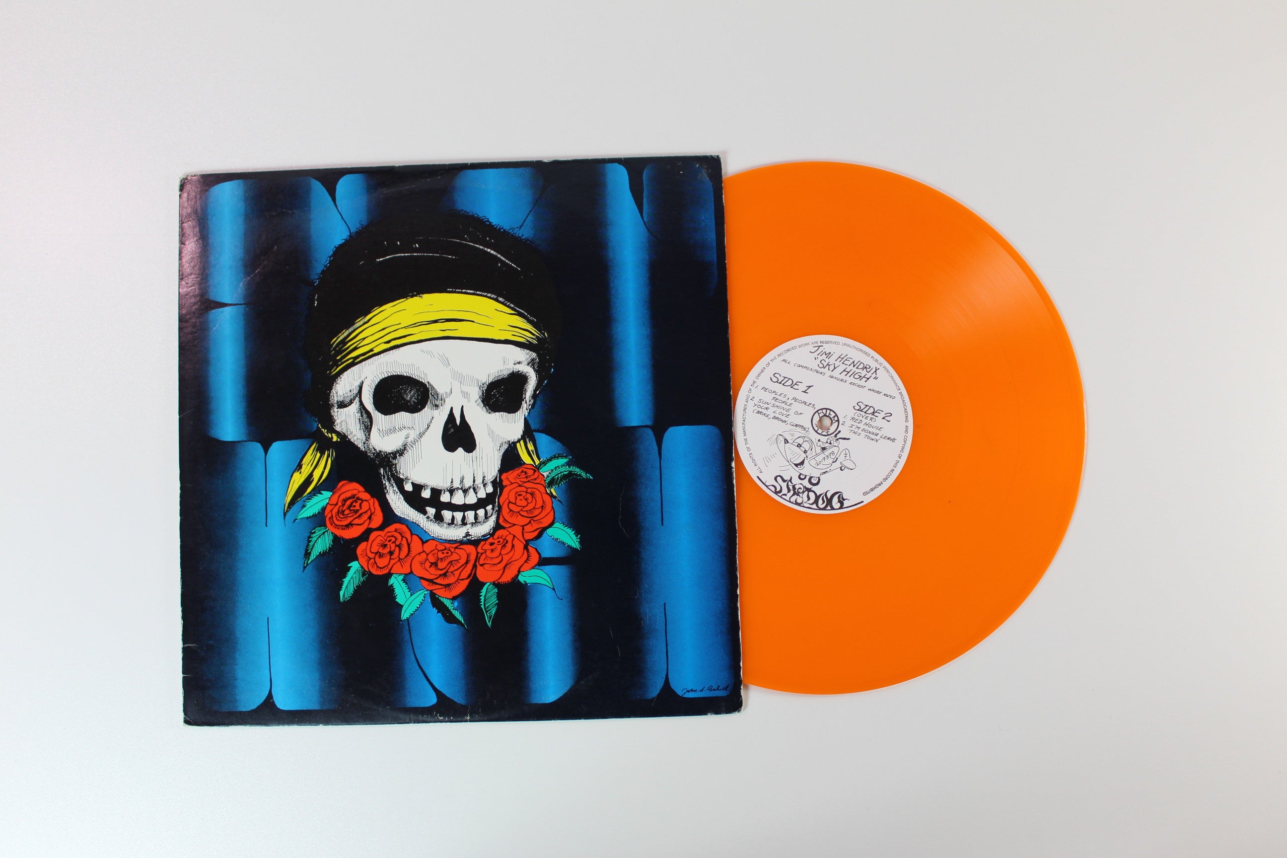 Jimi Hendrix - Sky High Unofficial Orange Vinyl Pressing