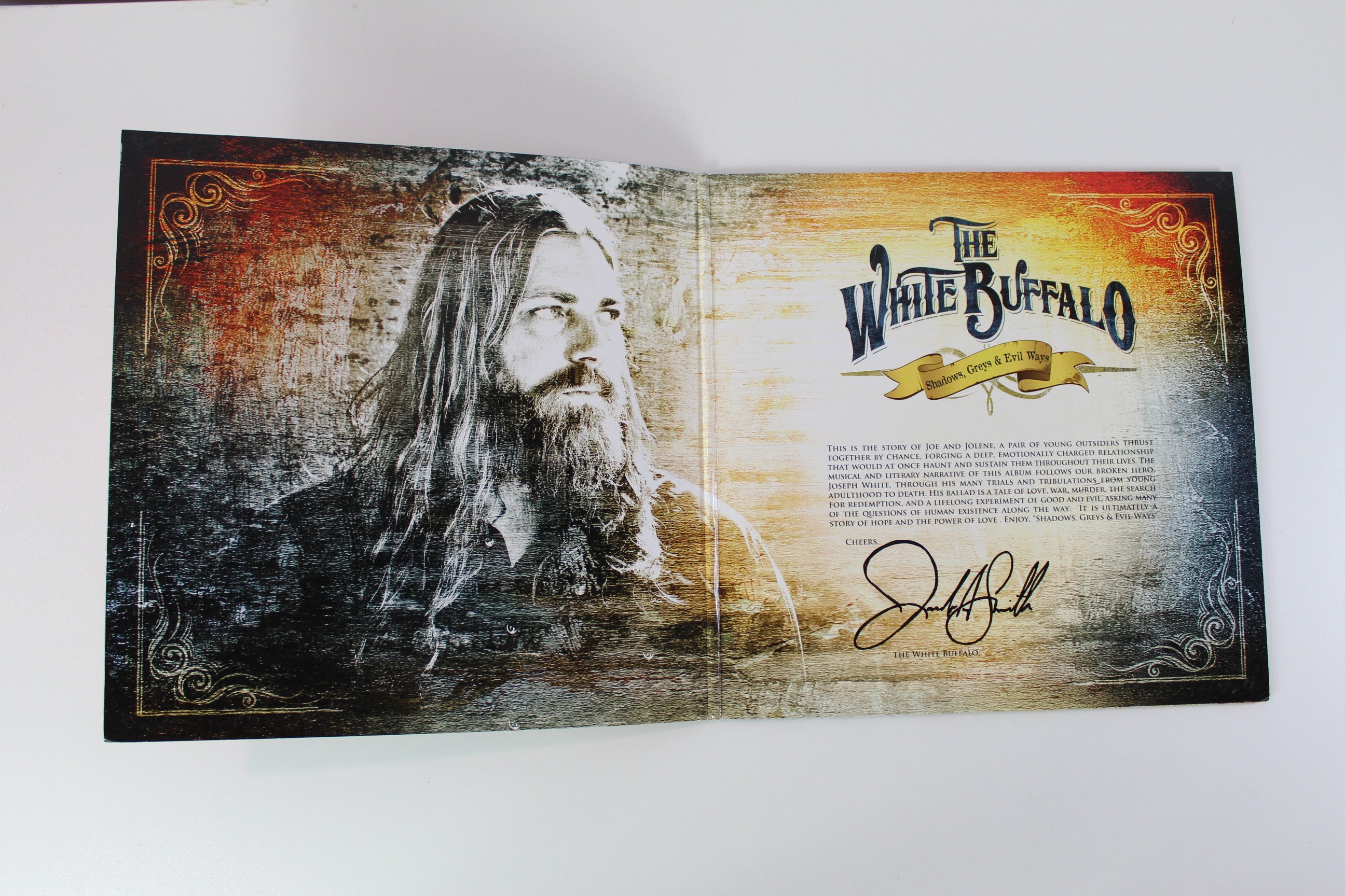 The White Buffalo - Shadows Greys & Evil Ways on Unison Music Group White Vinyl