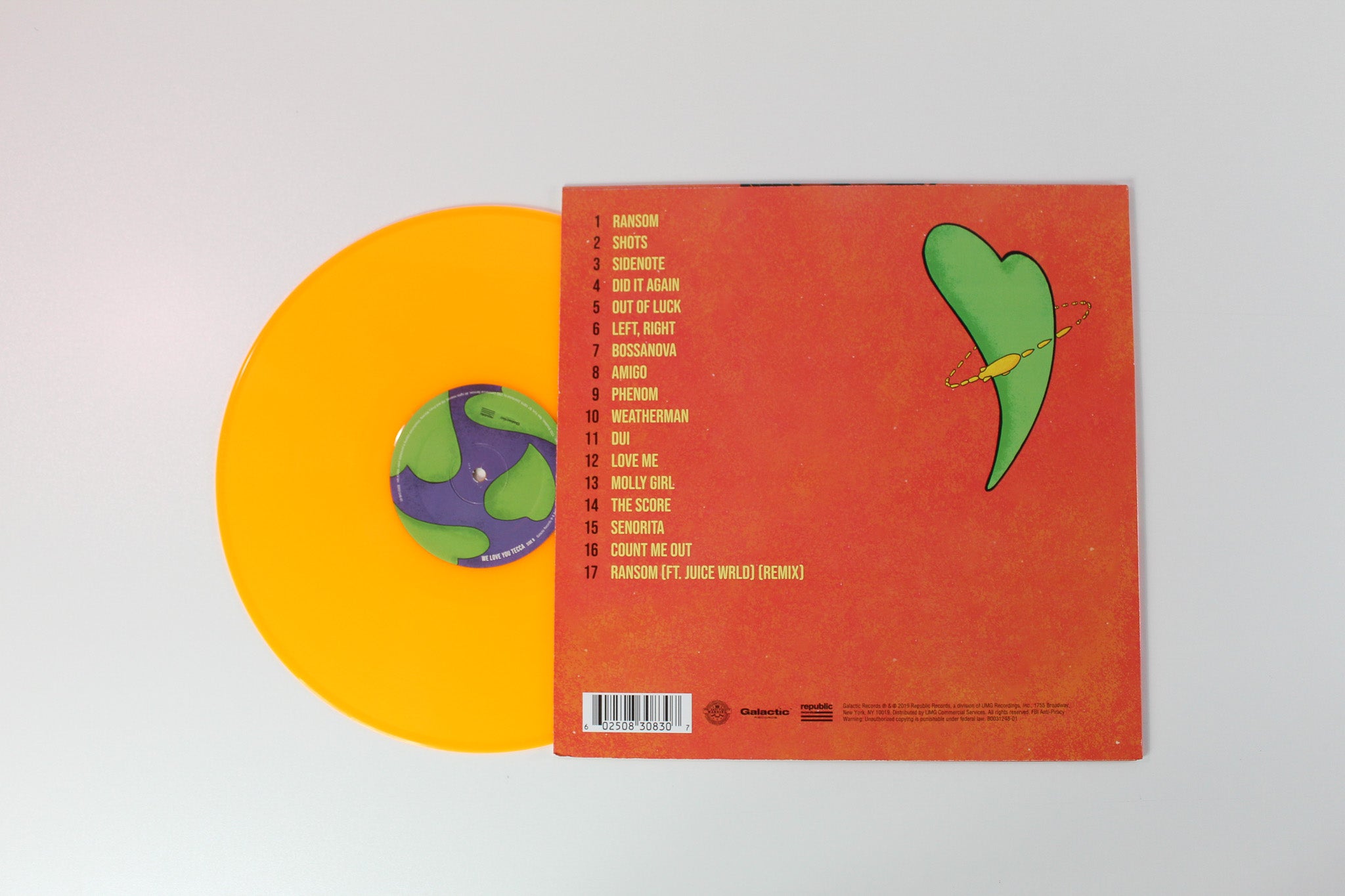 Lil Tecca - We Love You Tecca on Republic Orange Vinyl