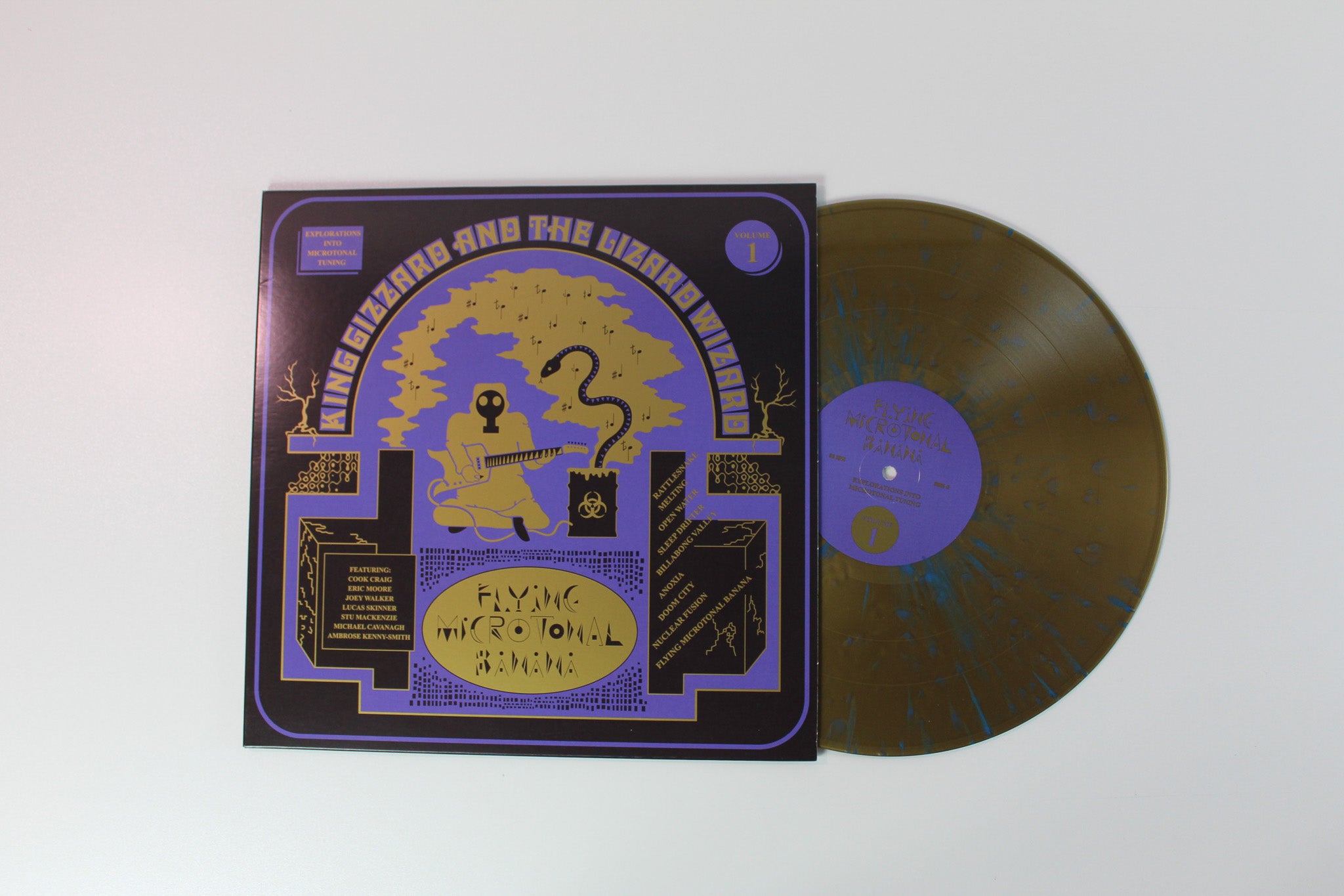 King Gizzard And The Lizard Wizard - Flying Microtonal Banana (Explorations Into Microtonal Tuning Volume 1) on ATO Gold w/ Blue Splatter