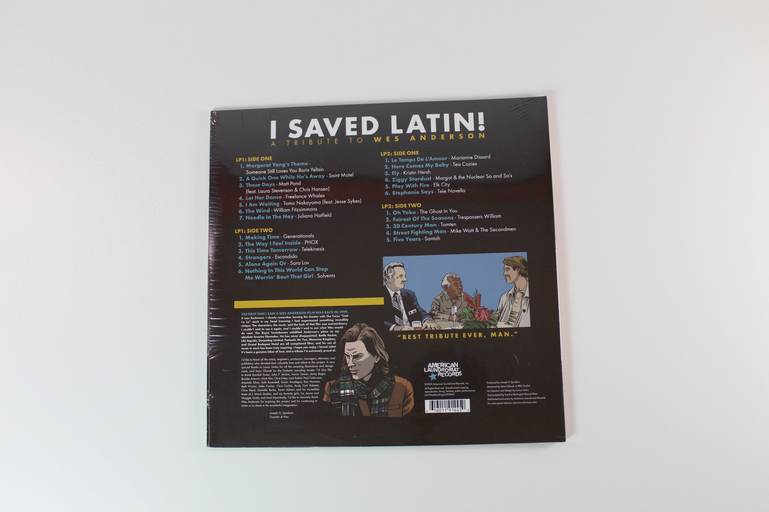 Various - I Saved Latin! A Tribute To Wes Anderson on American Laundromat RSD 2020 Pink / Blue Vinyl Sealed