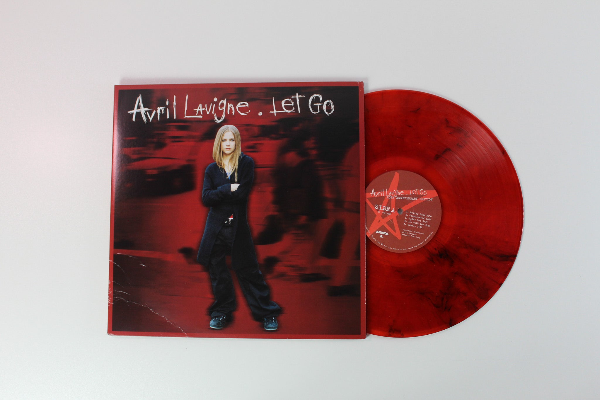 Avril Lavigne - Let Go on Arista Legacy Ltd Red With Black Smoke Reissue