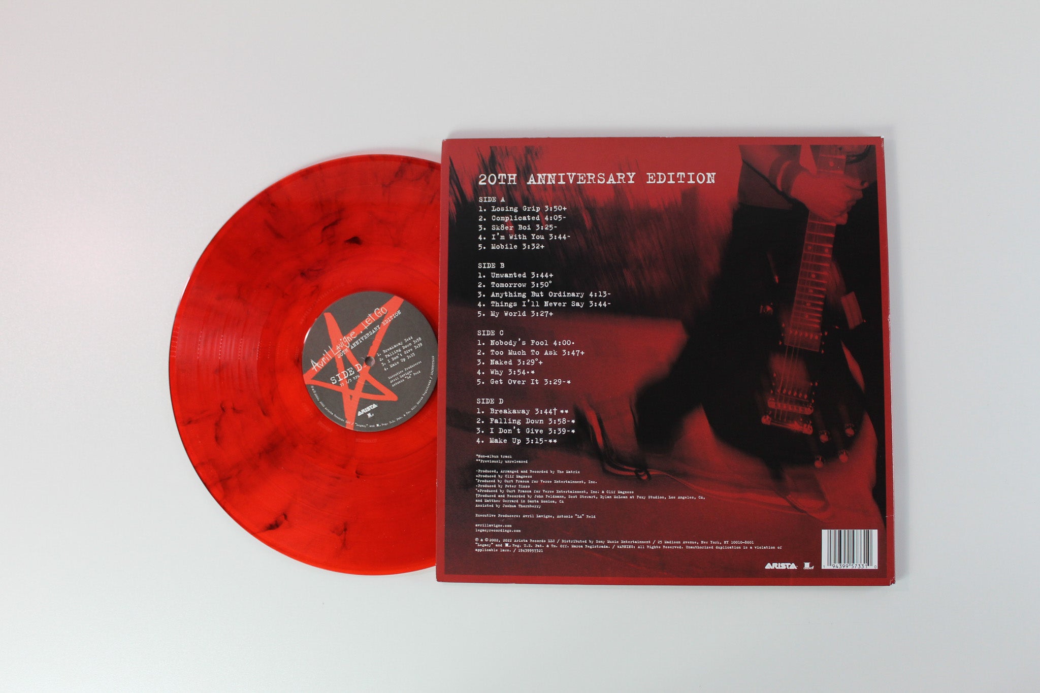 Avril Lavigne - Let Go on Arista Legacy Ltd Red With Black Smoke Reissue