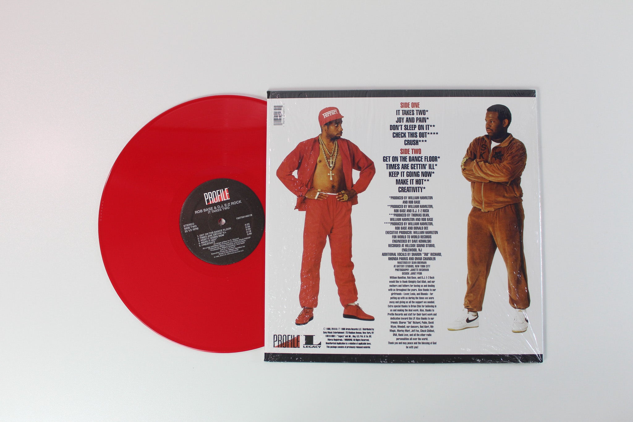 Rob Base & DJ E-Z Rock - It Takes Two on Profile Legacy RSD 2018 Ltd Red Vinyl Reissue