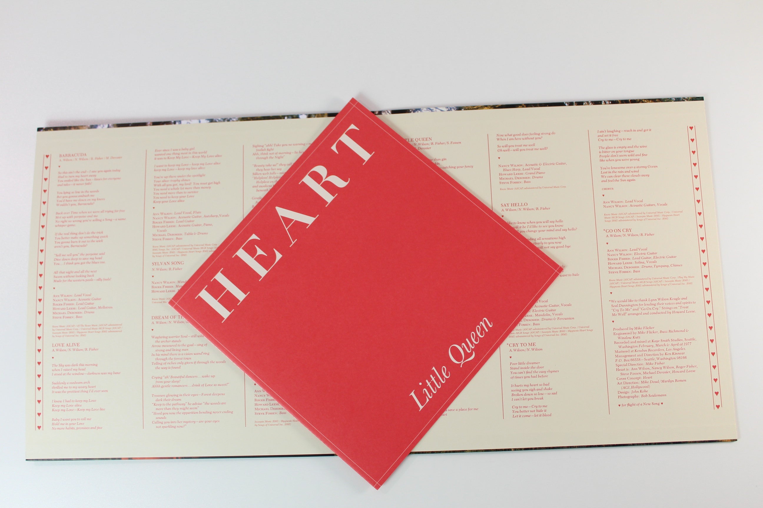 Heart - Little Queen on Portrait Vinyl Me Please Red & Cream Split Reissue