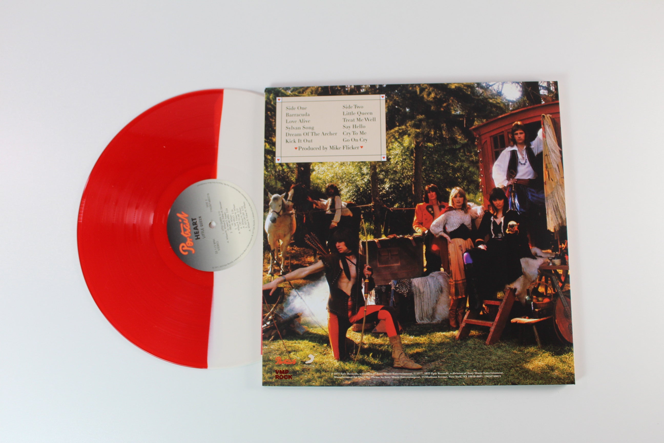 Heart - Little Queen on Portrait Vinyl Me Please Red & Cream Split Reissue
