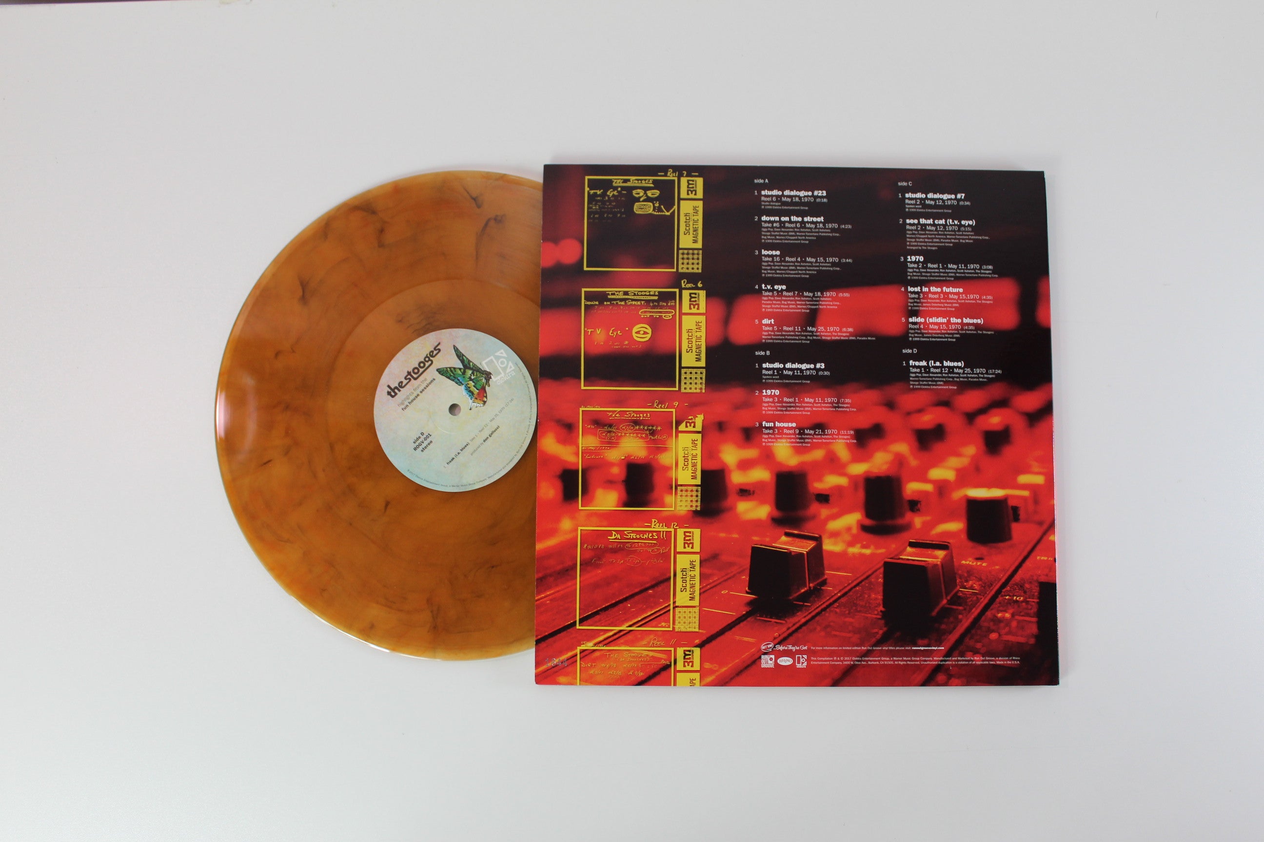 The Stooges - Highlights From The Fun House Sessions on Run Out Groove Ltd. Numbered Swirl Vinyl